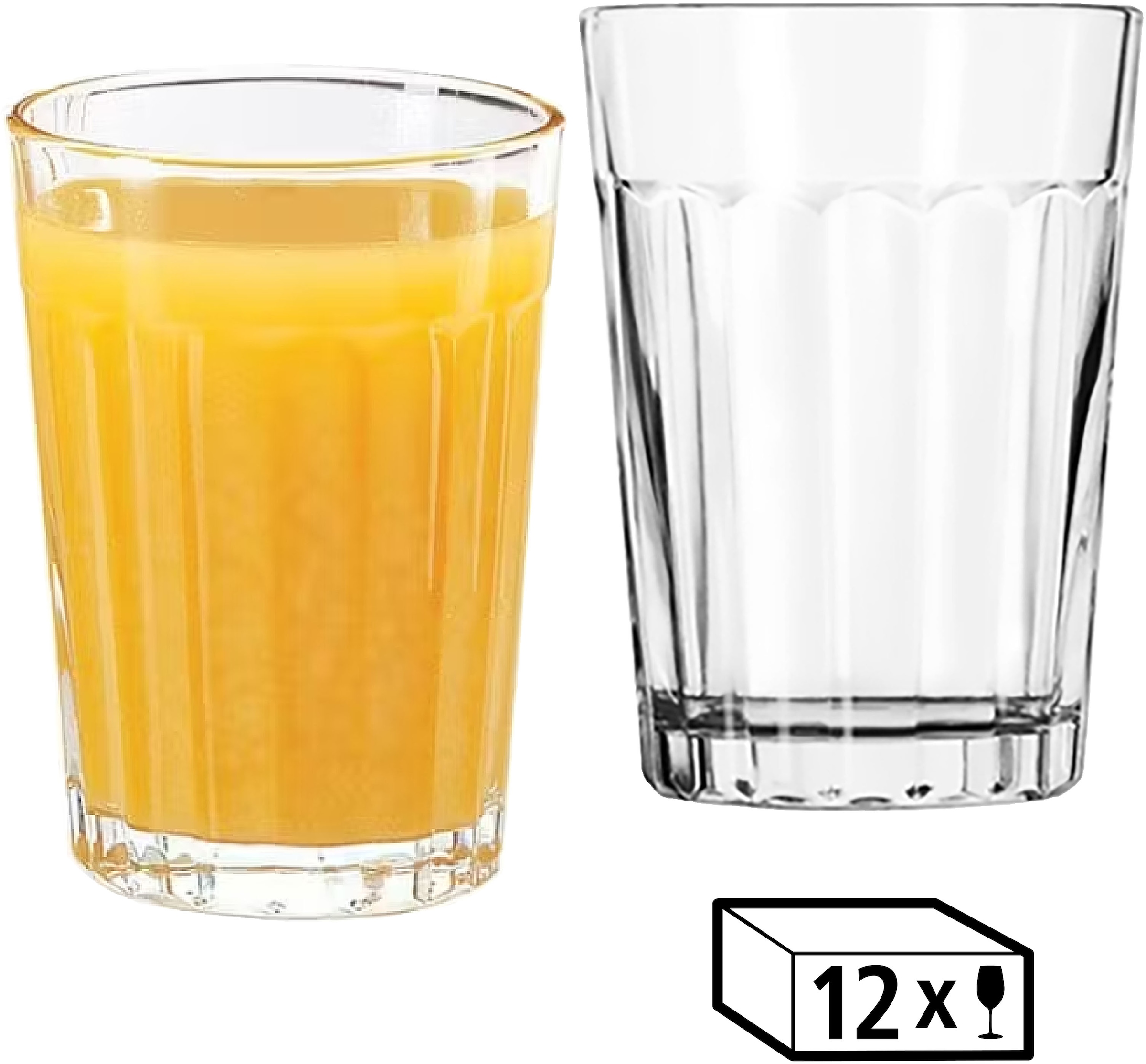 LIBBEY Gläser-Set "Rocks Glas -PANELED TUMBLERS- 207 ml, Ø: 7,5 cm, H: 10,5 günstig online kaufen