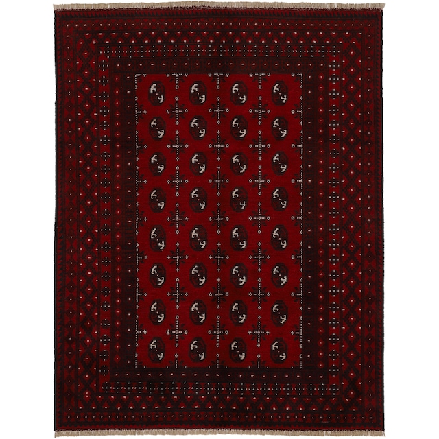 Woven Arts Orientteppich »Afghan Akhche Bokhara«, rechteckig, reine  Schurwolle für ein warmes Raumklima, handgearbeitet auf Rechnung | BAUR