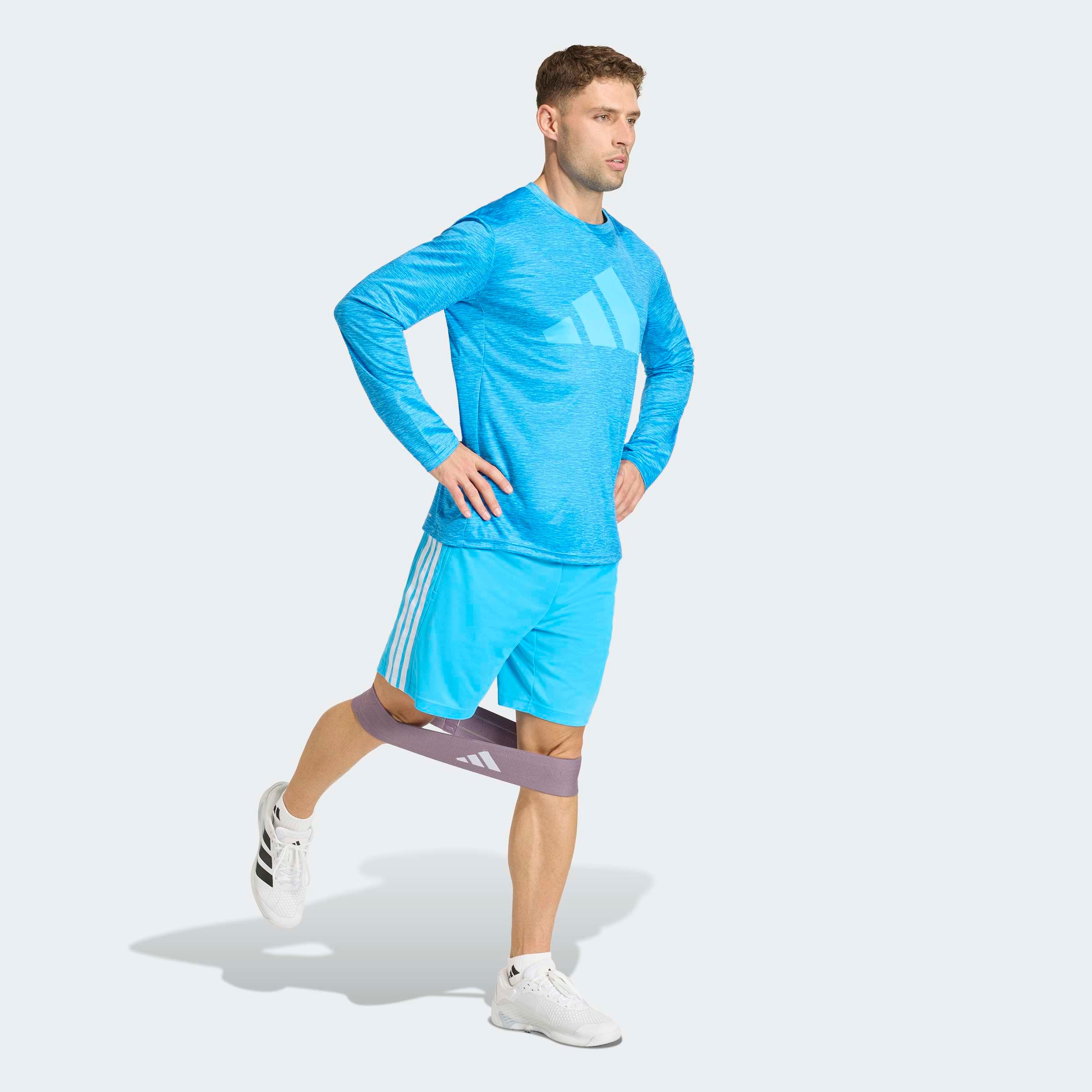 adidas Performance Shorts »WORKOUT ESSENTIALS BASE 3-STREIFEN PIKEE-, 23 CM«  sportlicher Stil, für sportliche Aktivitäten, aus Polyester