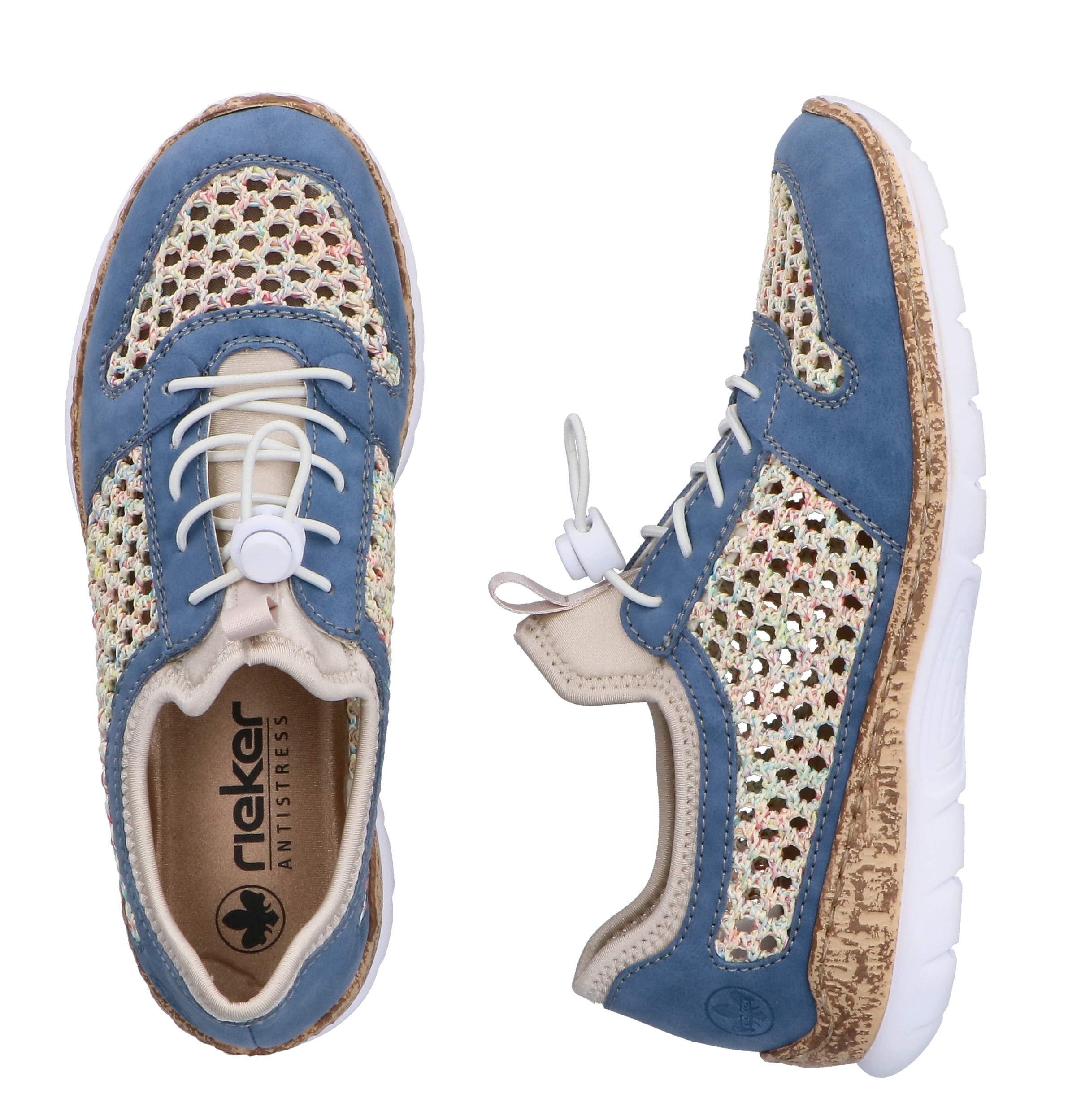 Rieker Slip-On Sneaker  Slipper, Freizeitsneaker, Halbschuh mit Schnellverschluss