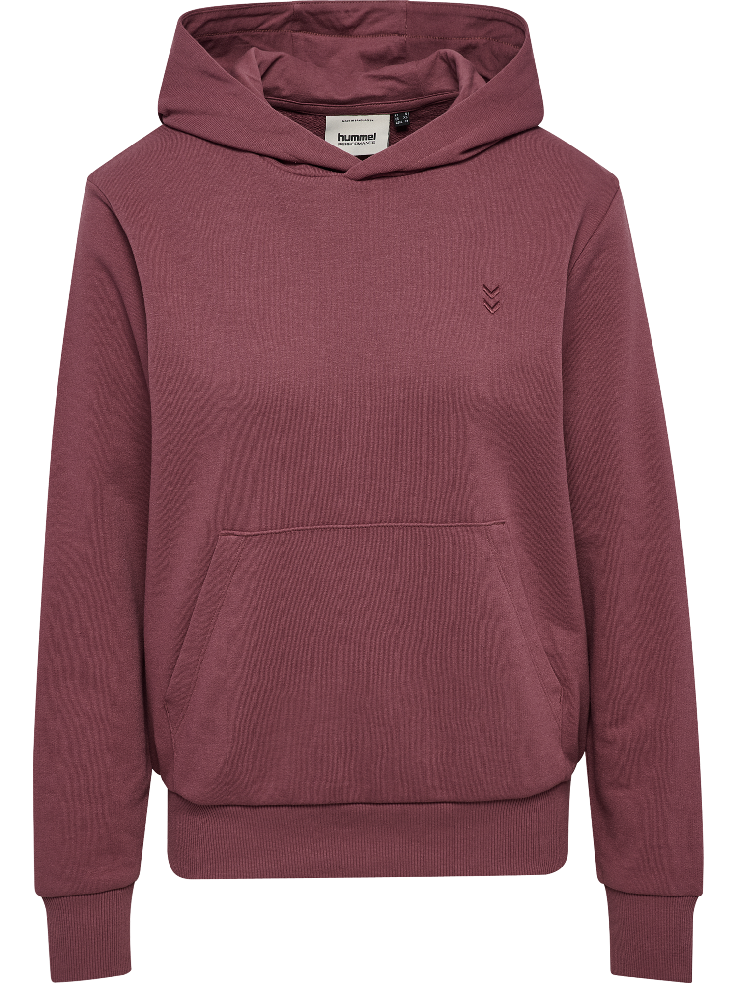 hummel Kapuzensweatshirt "HMLPULSE W SWEAT HOODIE", mit gesticktem Chevron-Logo, aus weichem Sweatstoff, normale Passform