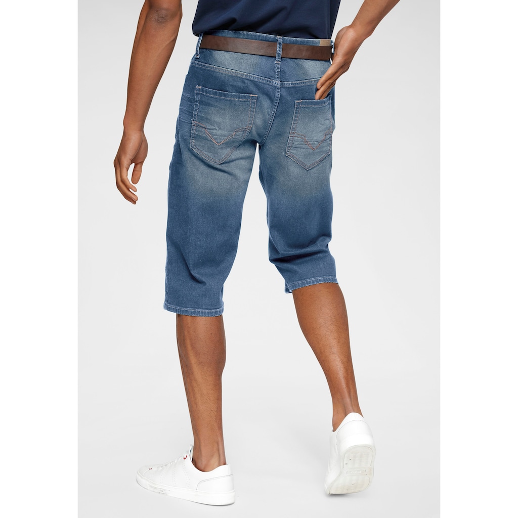 H.I.S Jeansbermudas »HANTZ«, (Set, 2 tlg., mit abnehmbarem Gürtel)