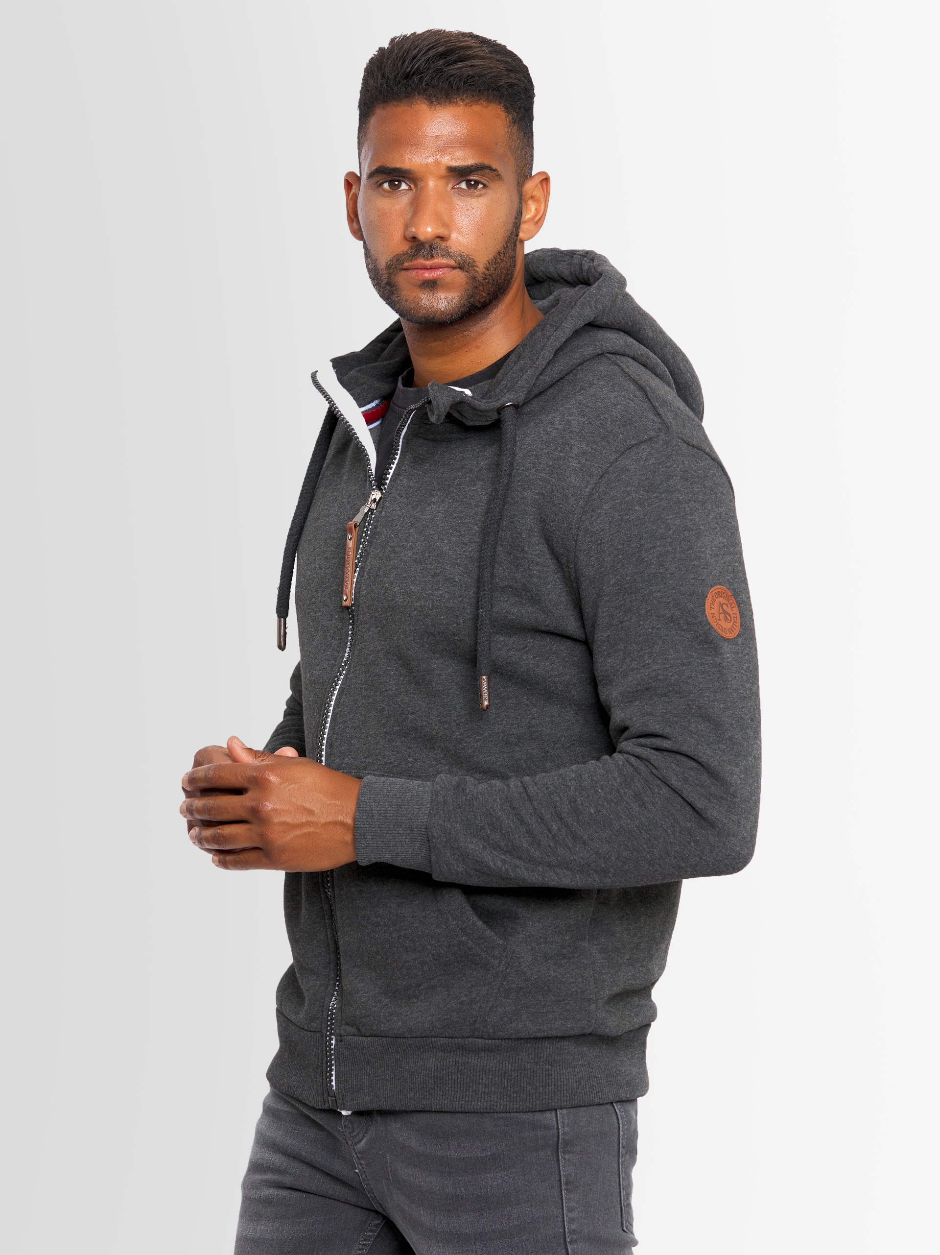Alessandro Salvarini Sweatjacke »ASGeenio«, mit hohem Kragen
