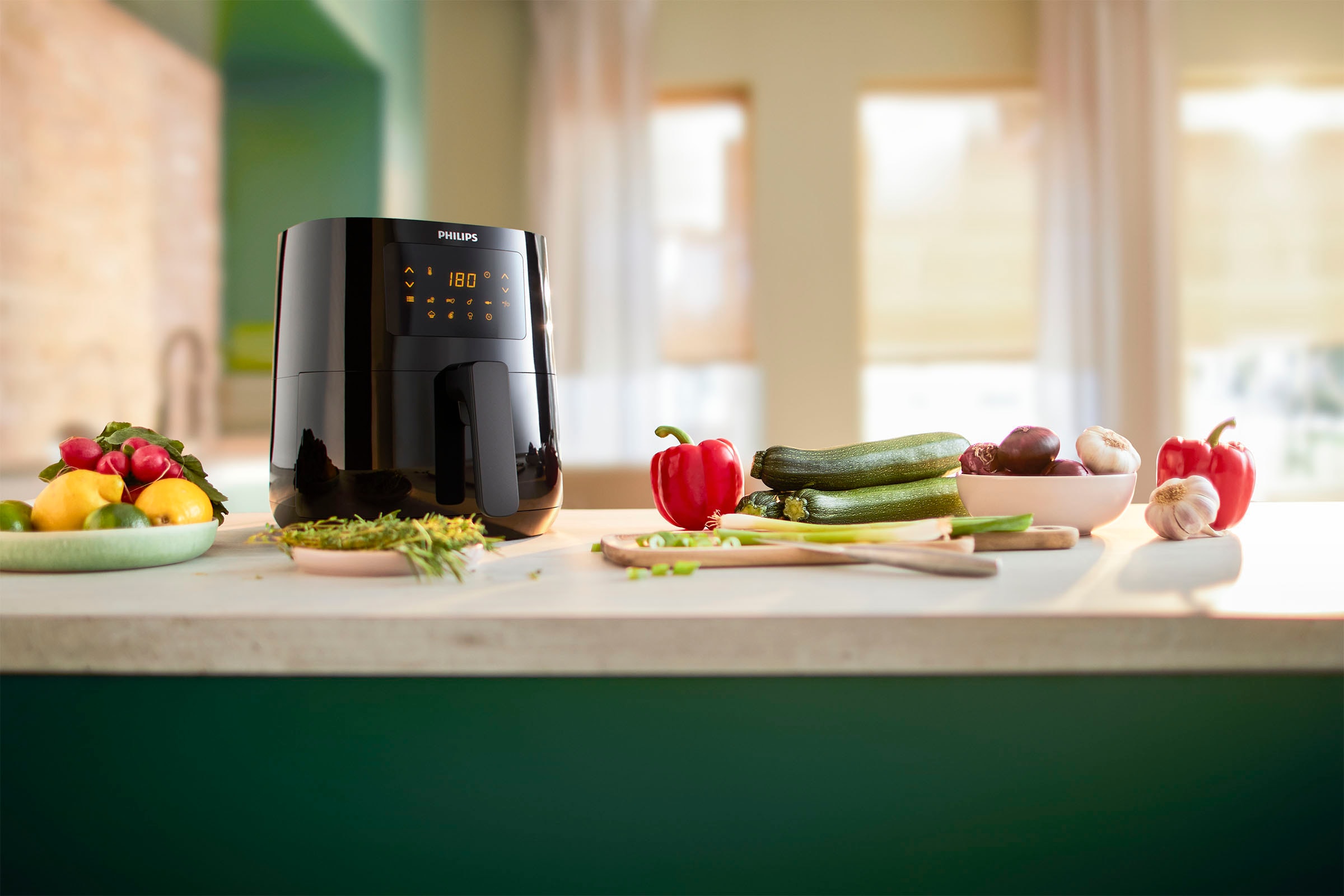 Philips Heißluftfritteuse »Airfryer L HD9252/90, 4,1 l«, 1400 W, mit 7 Voreinstellungen und Warmhaltefunktion, digitales Display