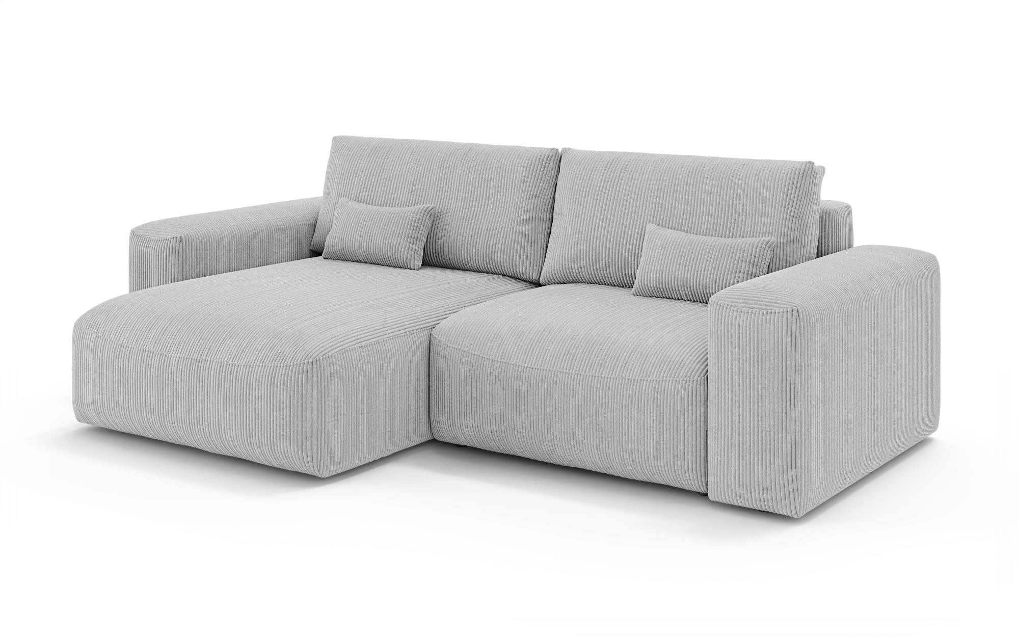 OTTO home Ecksofa »MATTS Schlafsofa mit Bettkasten, Maße B/T/H: 265/159/89 cm«, L-Form mit Recamiere rechts oder links, hoher Sitzkomfort