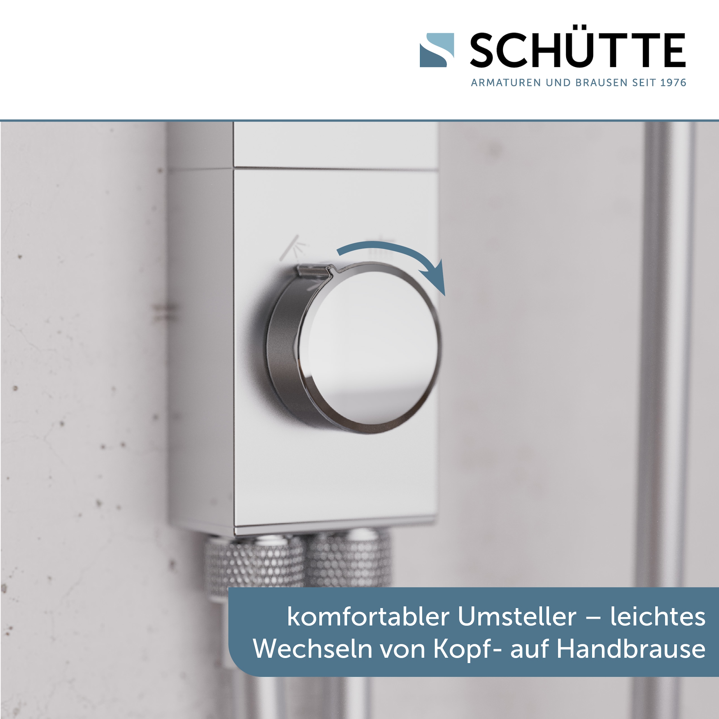 Schütte Brausegarnitur »LA PALMA« Komplett-Set,  Regendusche, mit Antikalk-Beschichtung, wassersparend