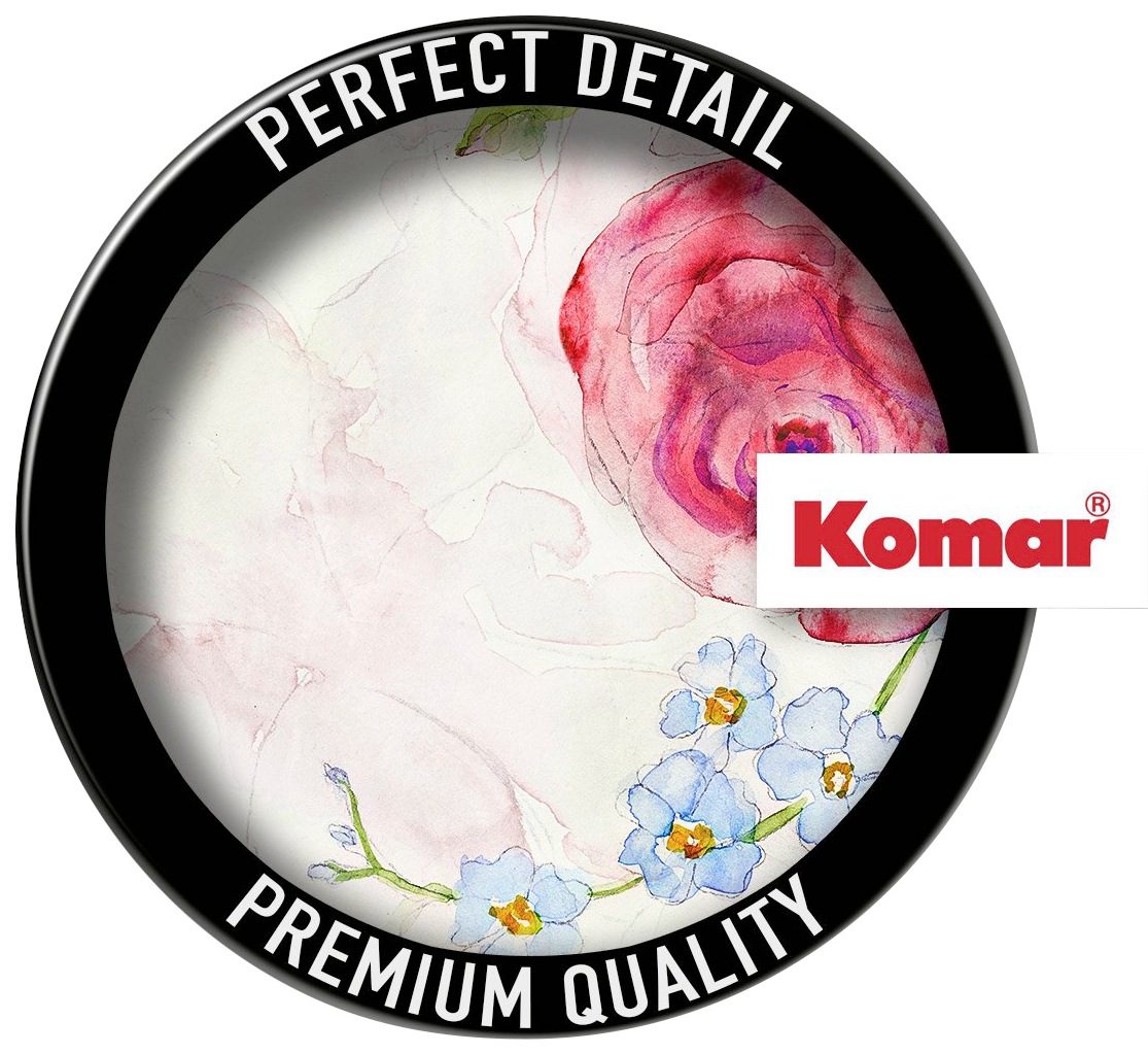 Komar Fototapete »Vlies selbstklebend - Floret - Größe 125 x 125 cm«, bedruckt, Wohnzimmer, Schlafzimmer