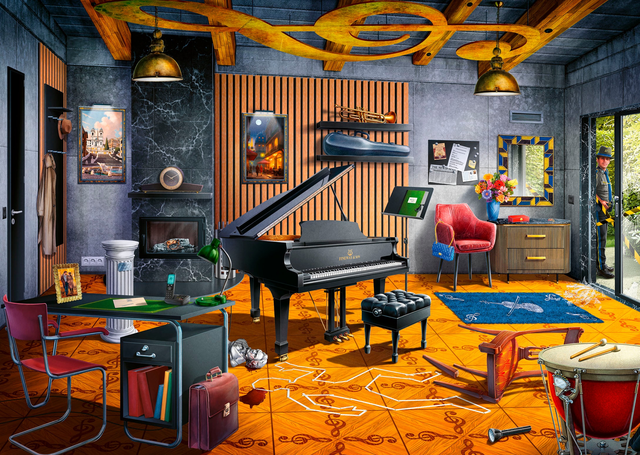 Ravensburger Puzzle »Puzzle X Crime: Der Tod spielt Beethoven«
