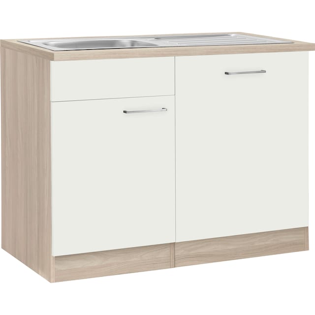 wiho Küchen Spülenschrank »Zell«, Breite 110 cm, inkl. Tür/Sockel für  Geschirrspüler bestellen | BAUR