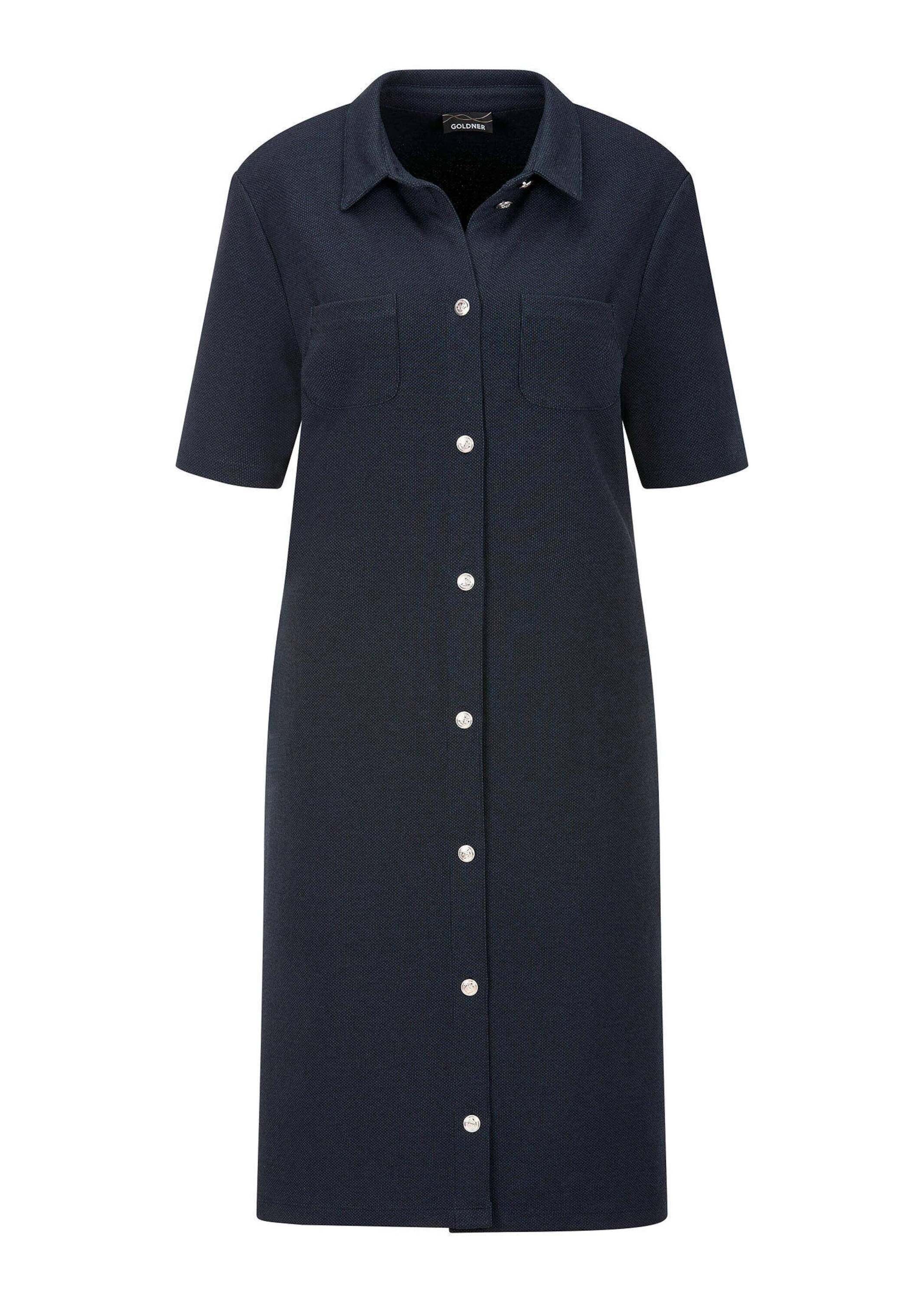 GOLDNER "Polokleid in maritimen Look" stretchbequeme Jerseyware