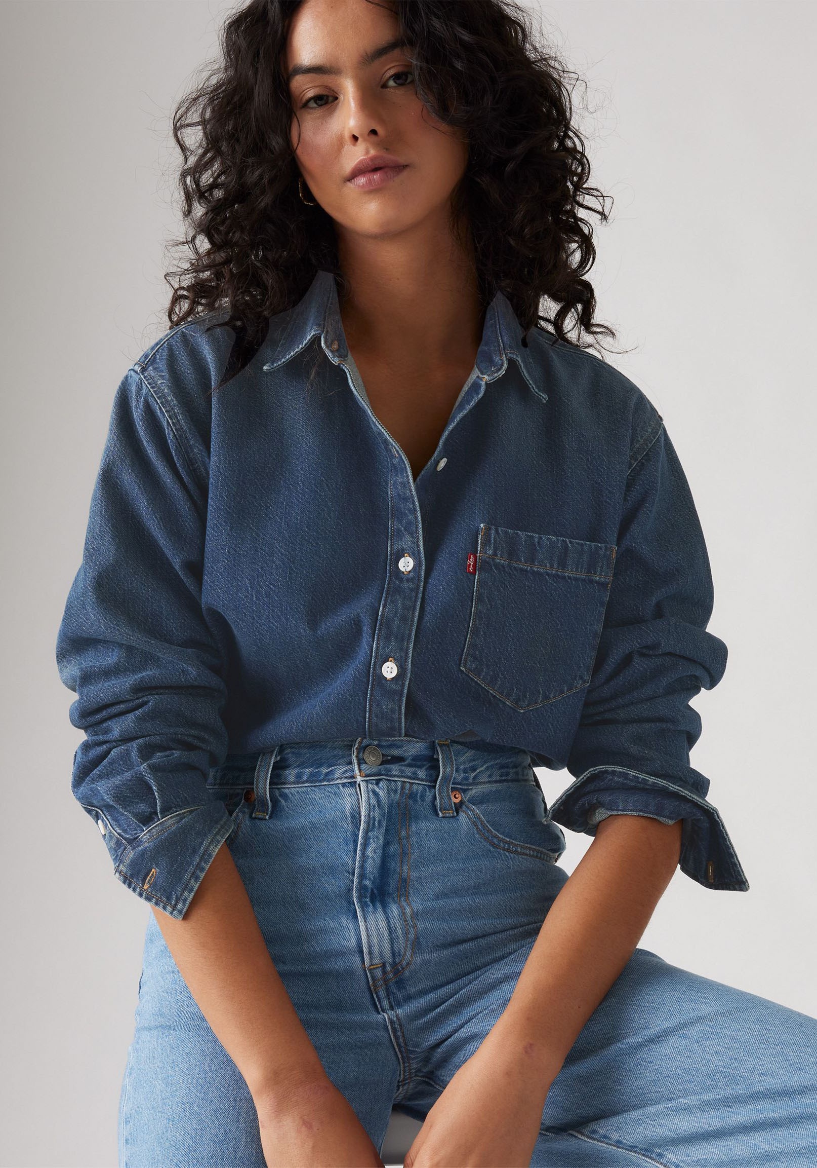 Levis Jeansbluse "HARLIE BOYFRIEND SHIRT" mit Brusttasche günstig online kaufen