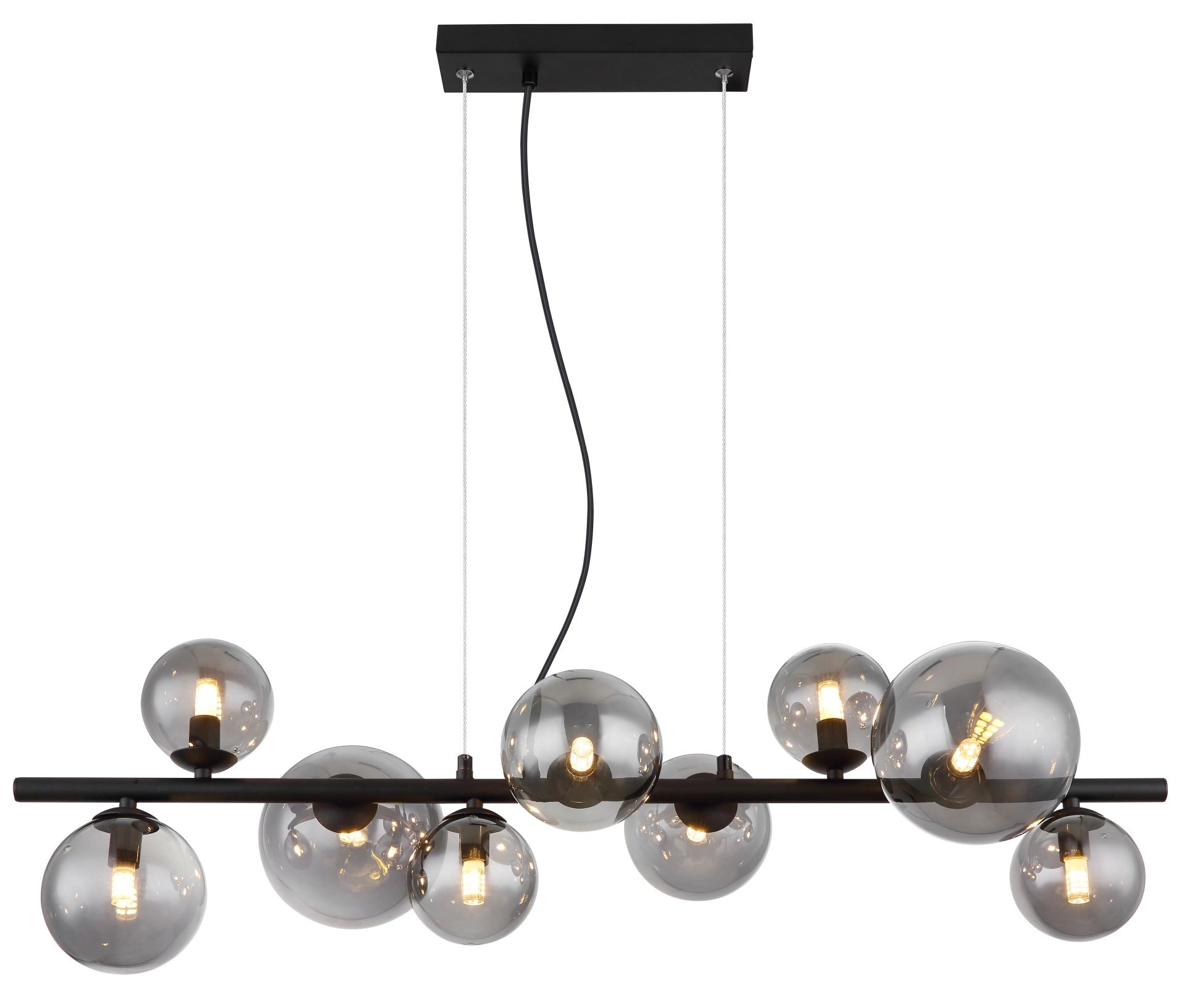 GLOBO LIGHTING LED-Hängeleuchte »RIHA«, Leuchtmittel G9 | Leuchtmittel wechselbar, Deckenlampe, Glas, Design Leuchte, Wohnzimmer, Esszimmer