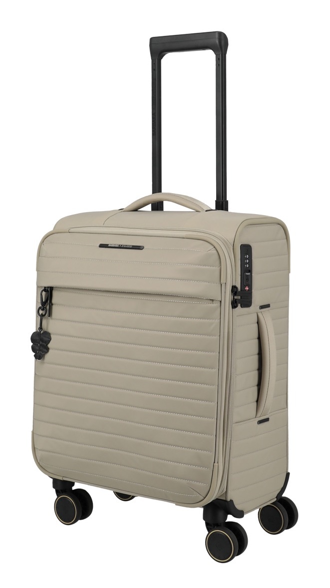 travelite Weichgepäck-Trolley »BARBARA & travelite | BARBARA STEPP, verschiedene Größen und Farben«, 4 Rollen, Weichgepäck-Koffer Schlüsselanhänger Volumenerweiterung bei S/M