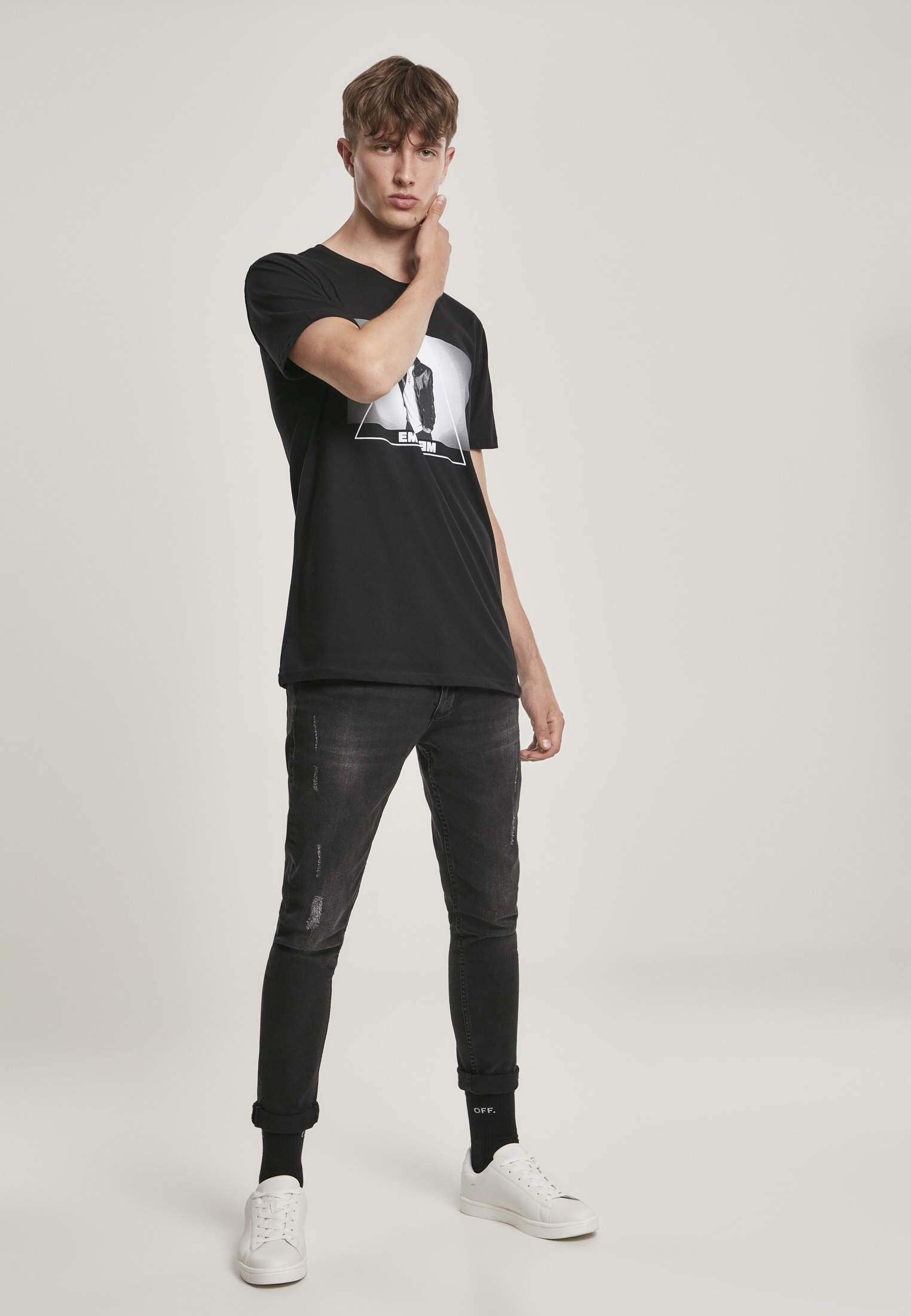 MisterTee T-Shirt »MisterTee Herren Eminem Triangle Tee«, (1 tlg.)