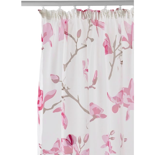 my home Gardine »Orchidee«, (1 St.), Transparent, Voile, Polyester  bestellen | BAUR