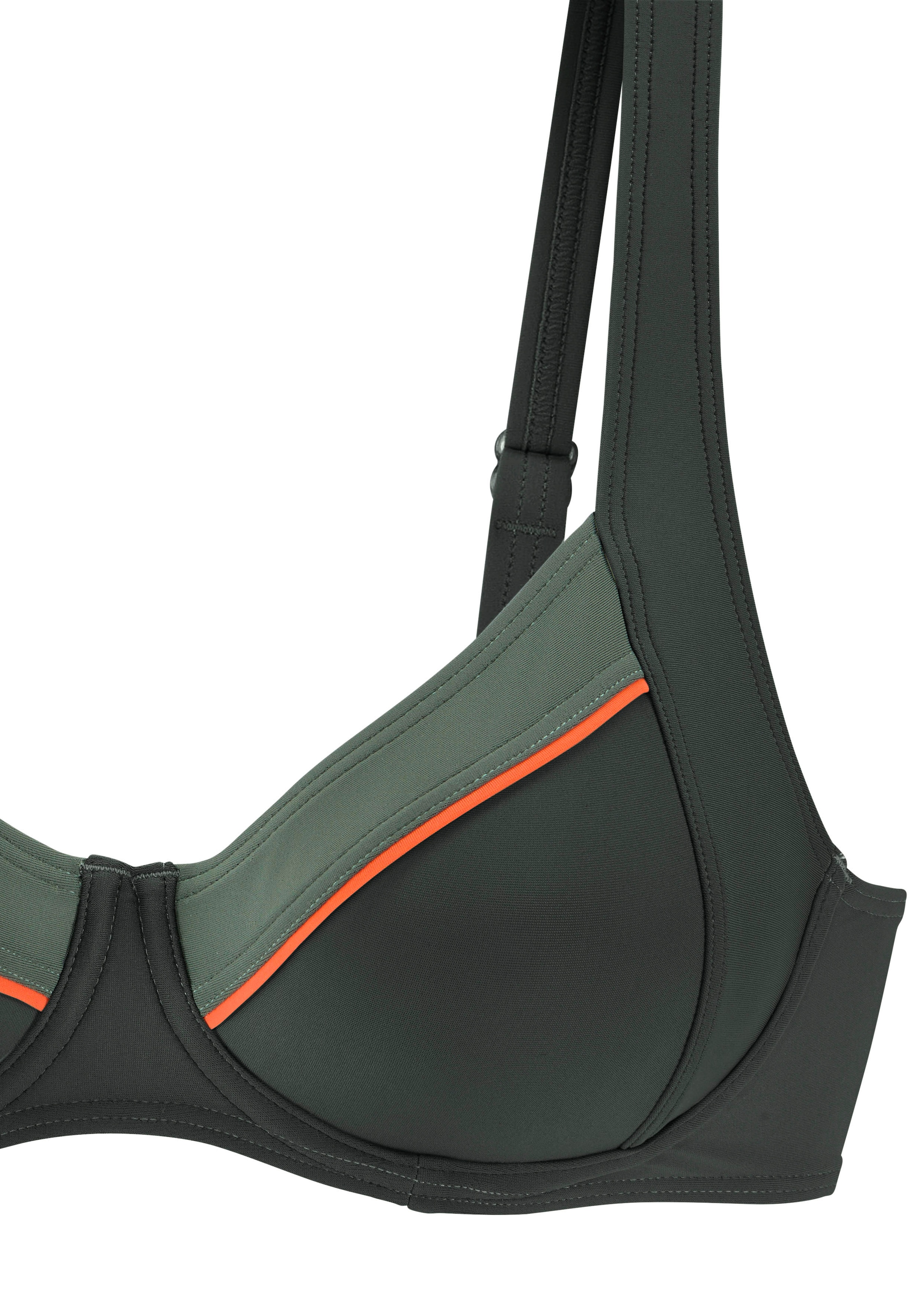 LASCANA Bügel-Bikini-Top »Yuna« mit kontrastfarbenen Einsätzen
