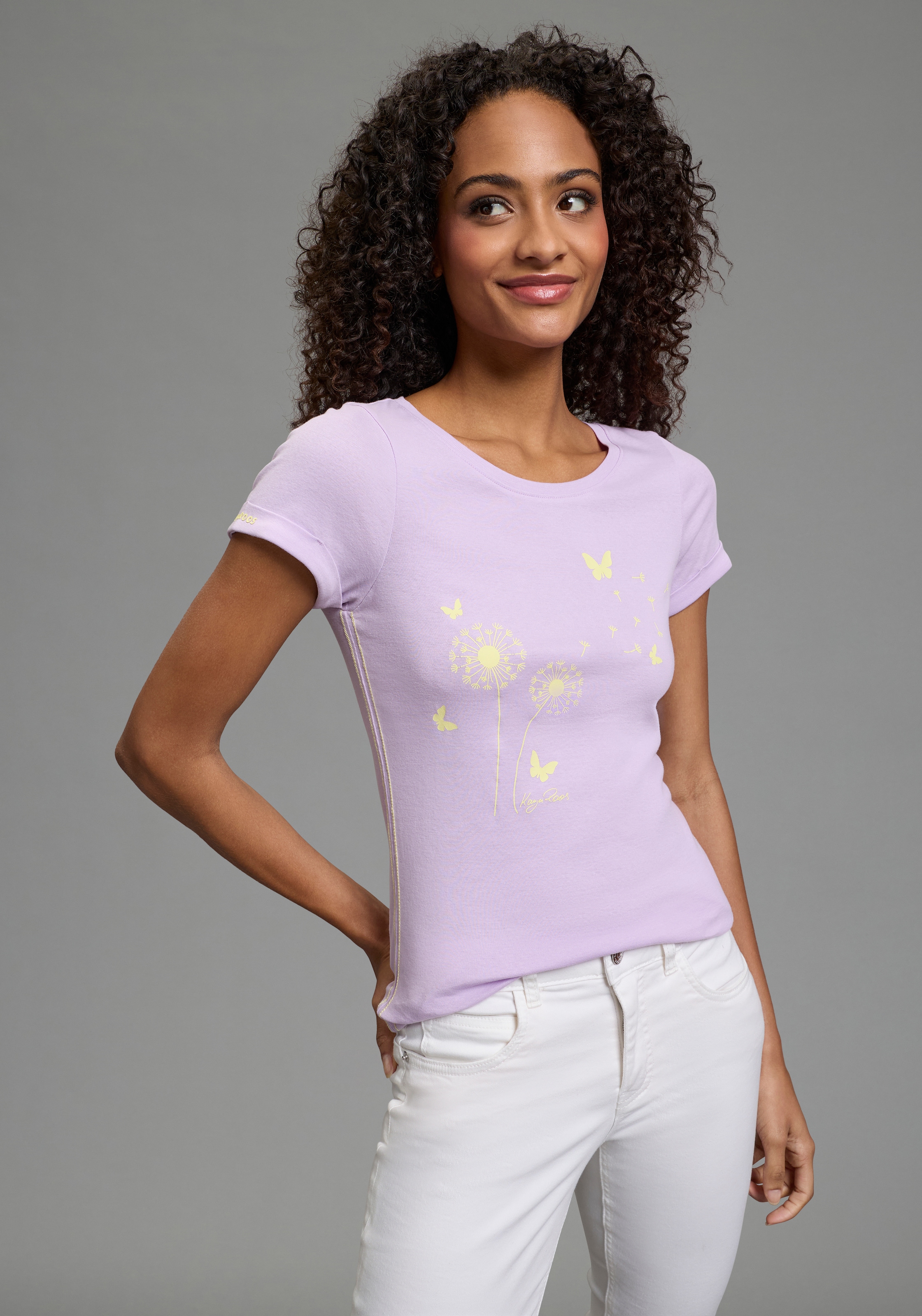 KangaROOS Kurzarmshirt Kurzarm, körpernahe Passform, bedrucktes Design günstig online kaufen