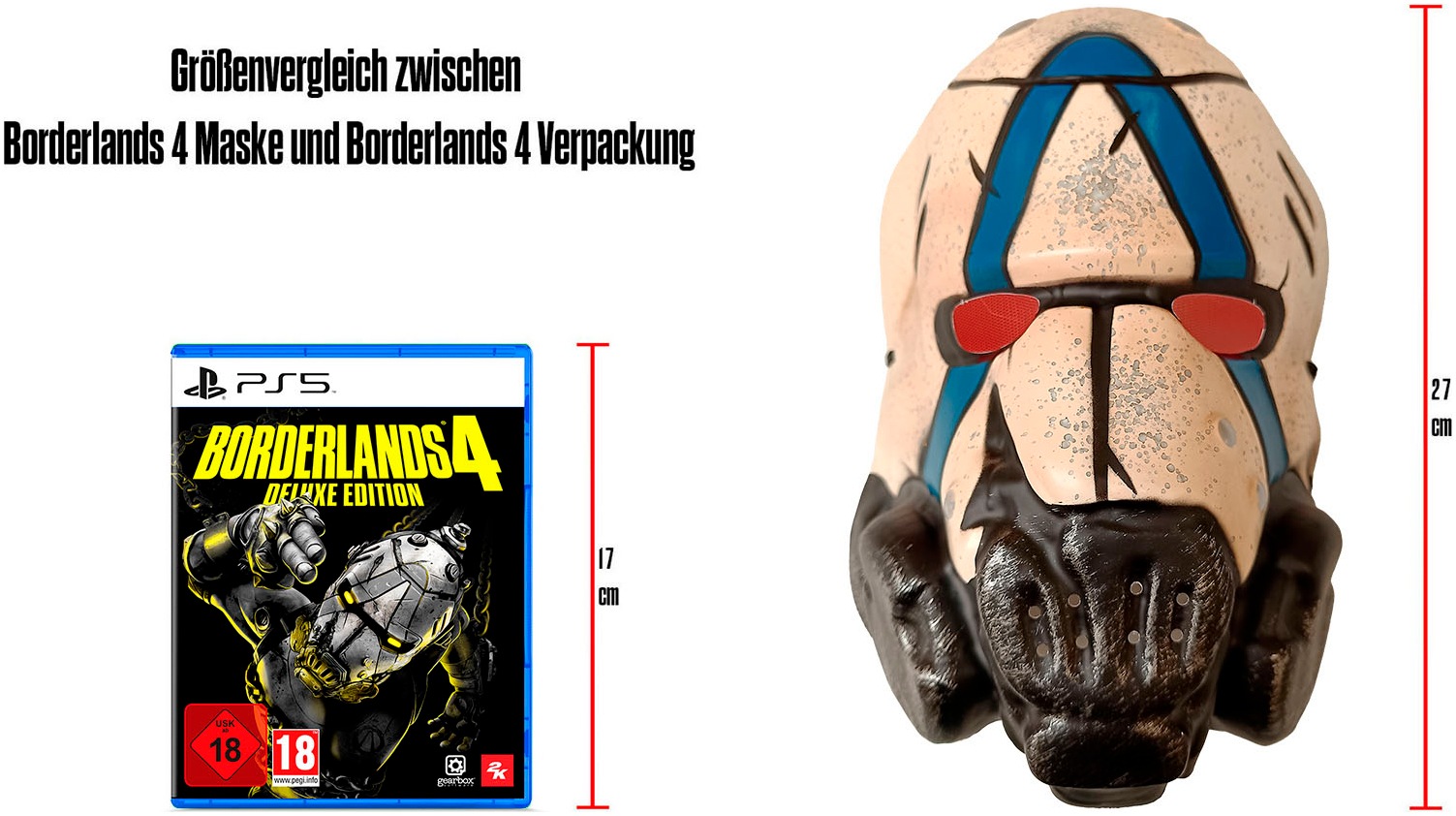 2K Spielesoftware »Borderlands 4 Deluxe«, PlayStation 5, Tragbare Gesichtsmaske - exklusiv bei OTTO