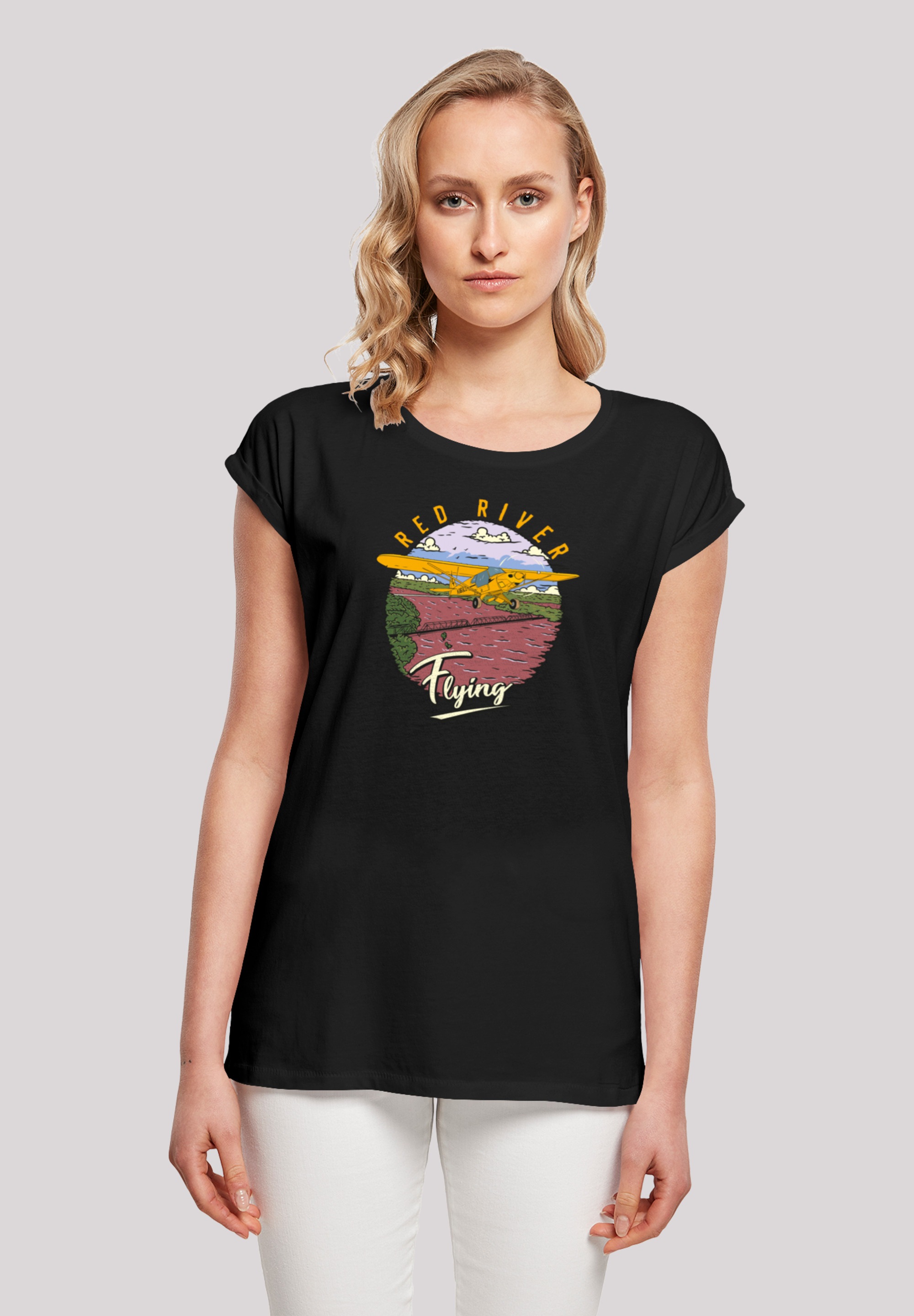 F4NT4STIC T-Shirt "Red River Flying", Print günstig online kaufen