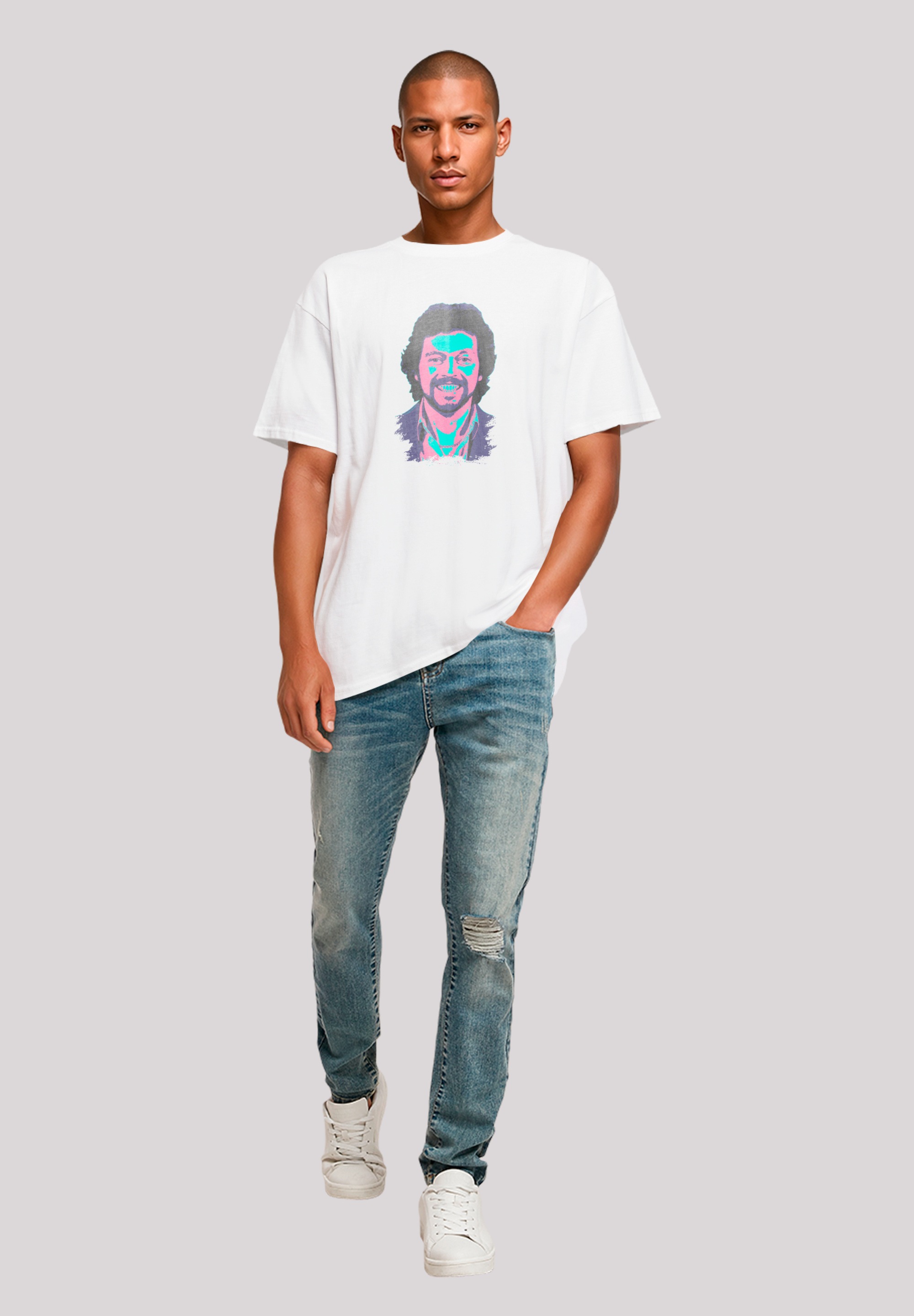 F4NT4STIC T-Shirt »TV Times Jeremy Beadle 1982 Pop Art«, Premium Qualität