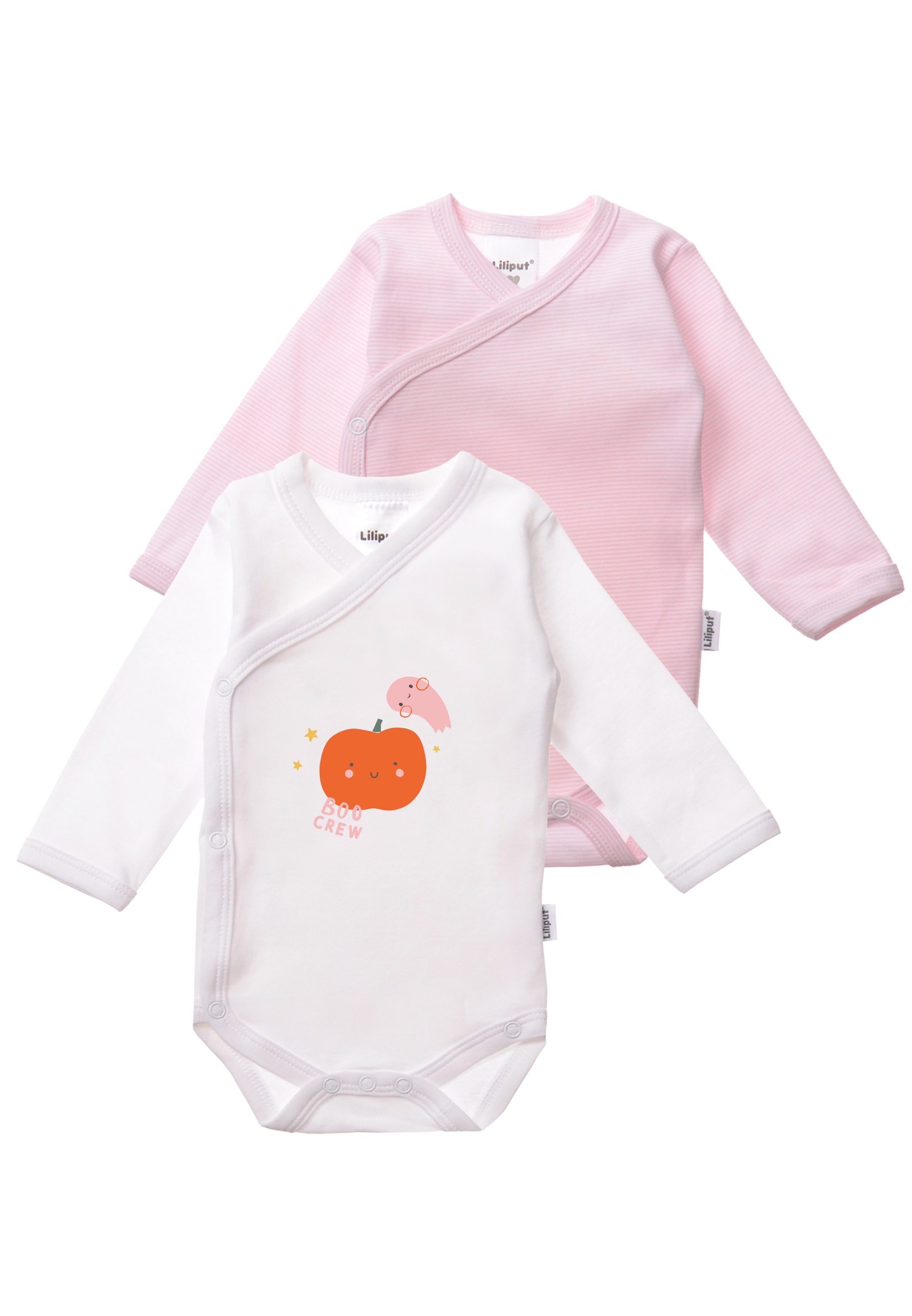 Liliput Wickelbody »Boo Crew«, mit praktischer Druckknopfleiste im 2er-Pack