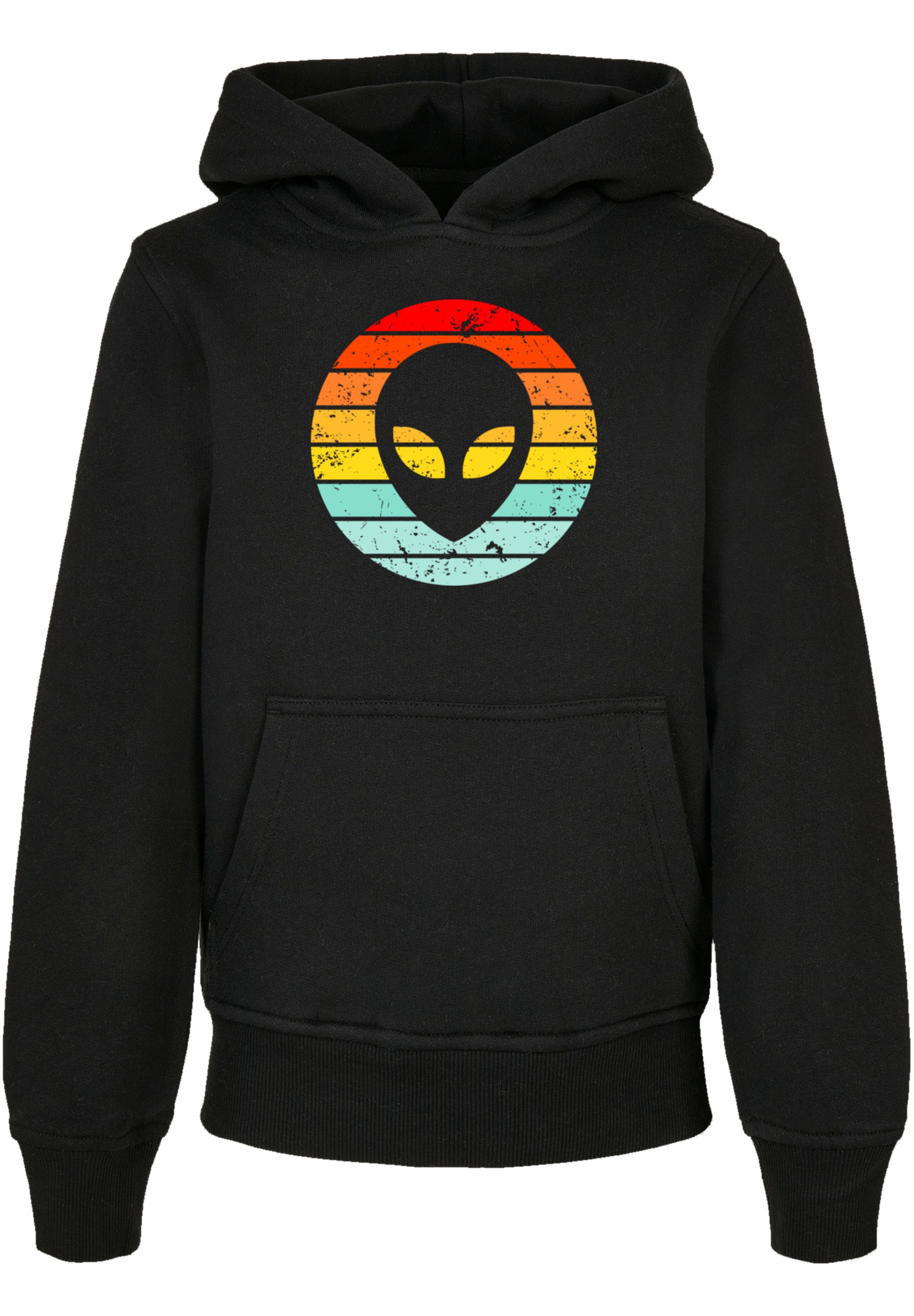 F4NT4STIC Kapuzenpullover »Alien Gesicht Retro Sunset«, Premium Qualität