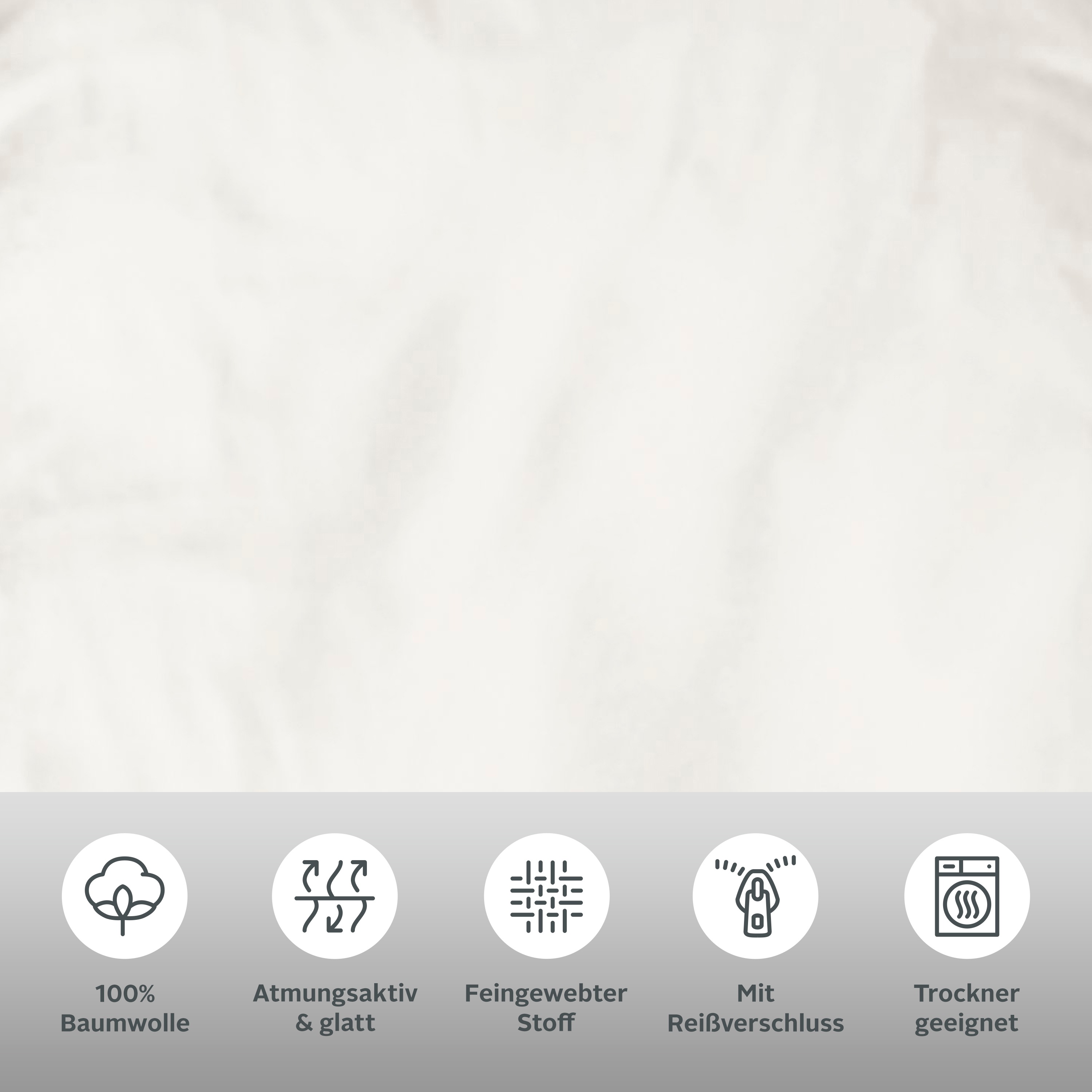 Thumbnail - OTTO home Bettwäsche "Mila in 135x200, 155x220 oder 200x200 cm" 3 Stk. tlg. Mako-Satin, Bettwäsche aus Baumwolle, unifar...