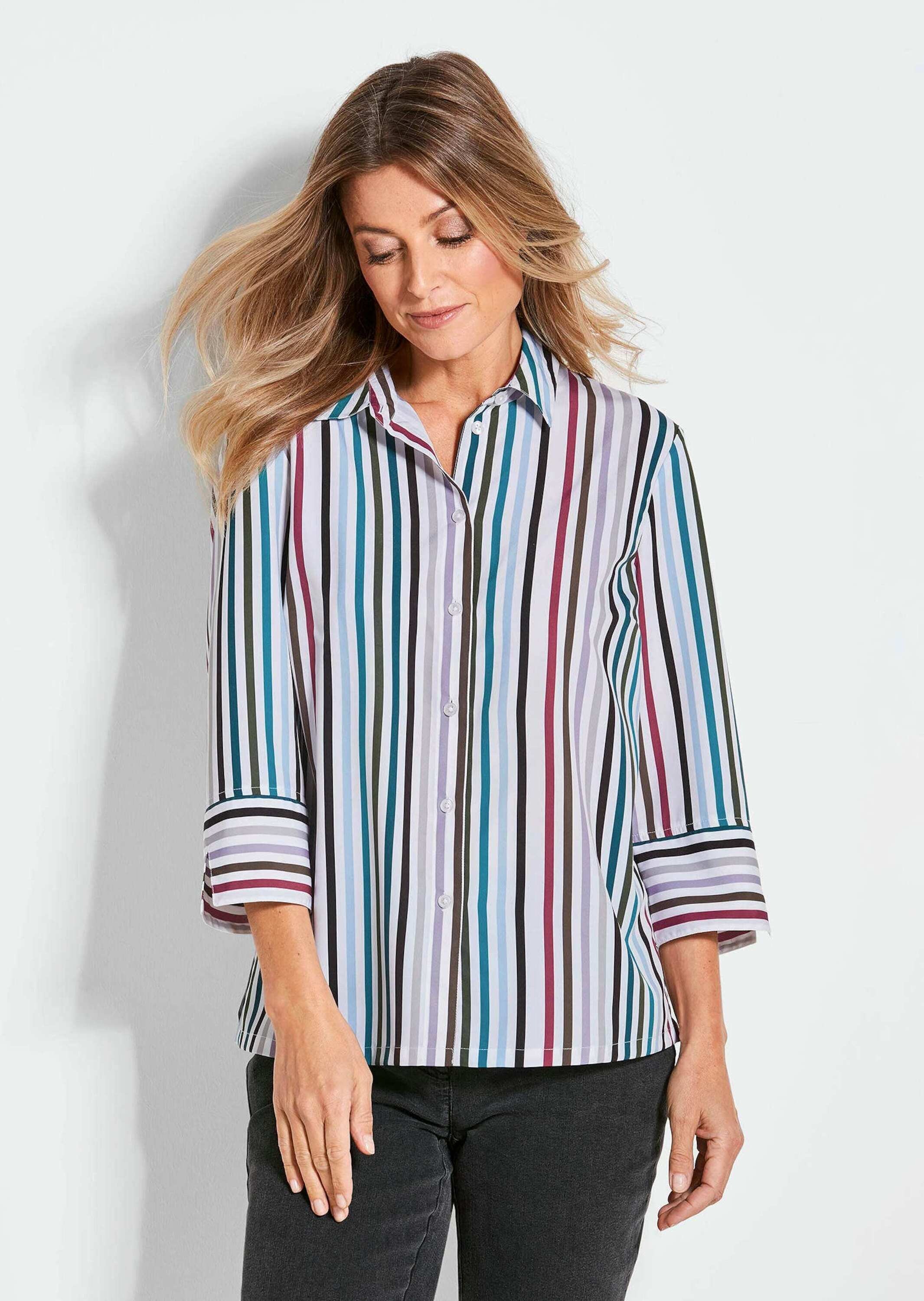 GOLDNER Hemdbluse "Kurzgröße Bluse" Knopfleiste günstig online kaufen