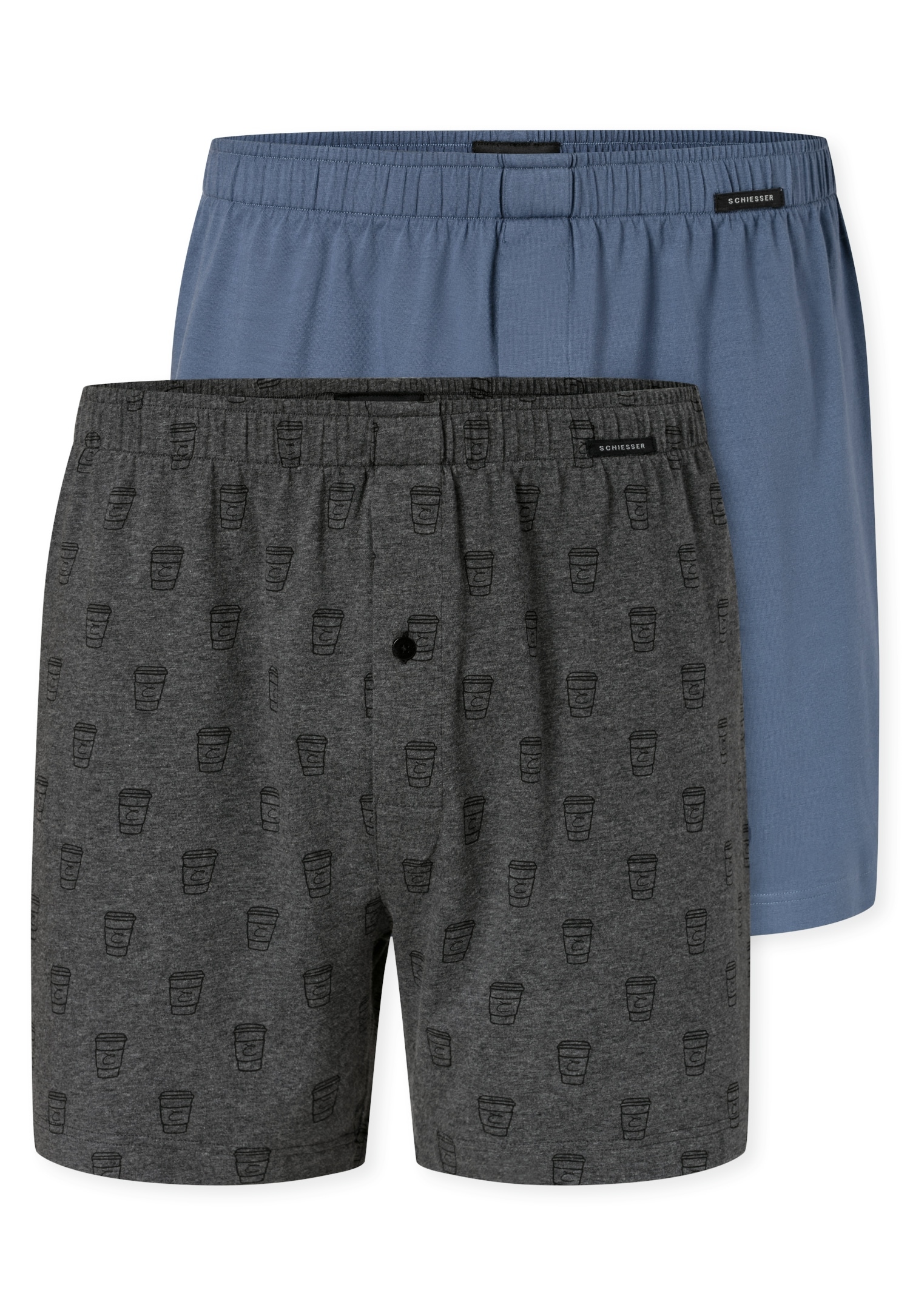 SCHIESSER Herren Weiter Boxer, Gr. 10909, sonstige, Webqualität, Obermaterial: 95% Baumwolle, 5% Elasthan, Unterhosen