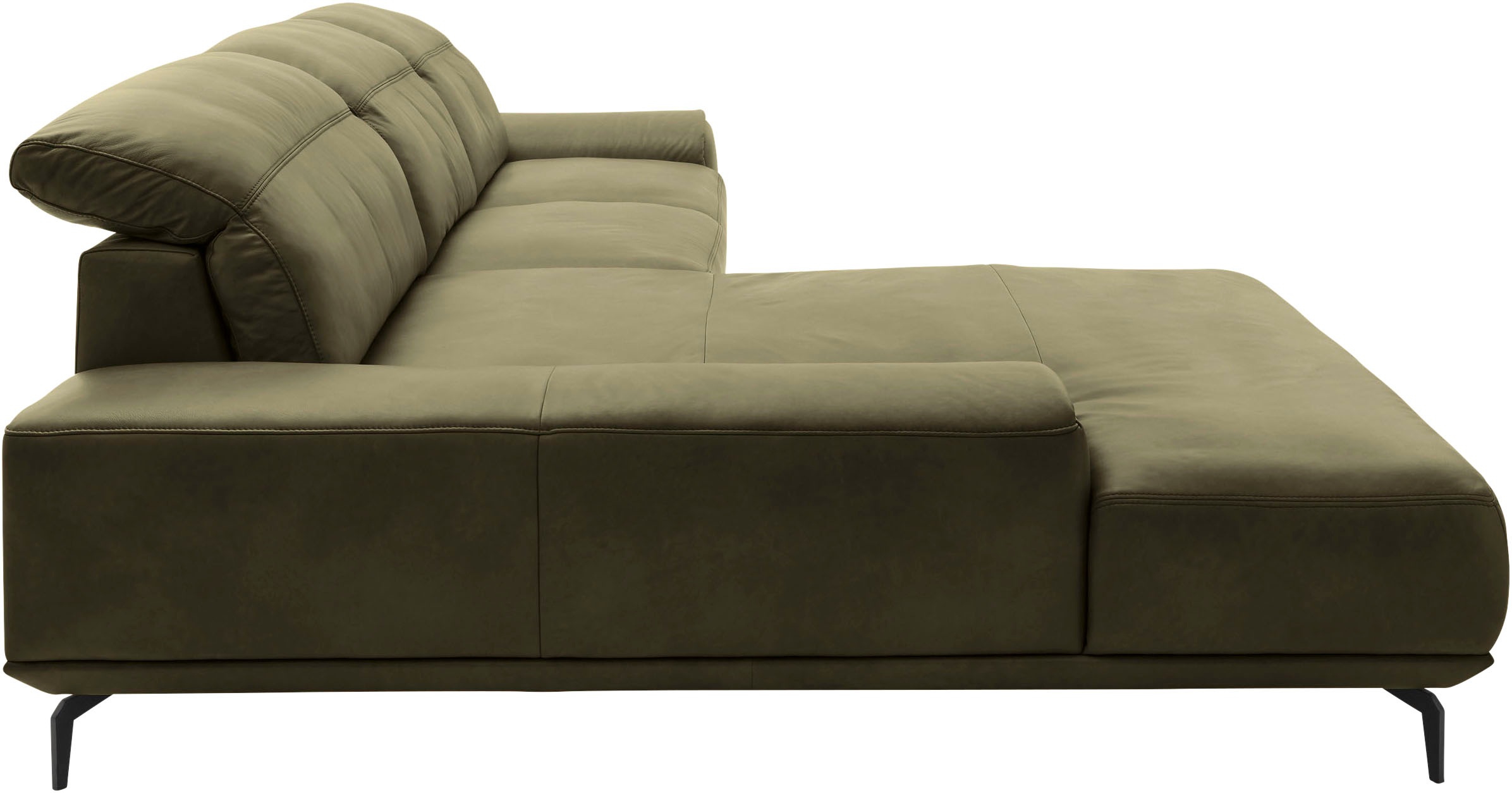 Musterring Wohnlandschaft »MR 2490«, Fuß Schwarz, Sitzhöhe 46cm, wahlweise mit Funktionen, Maße 342x207 cm