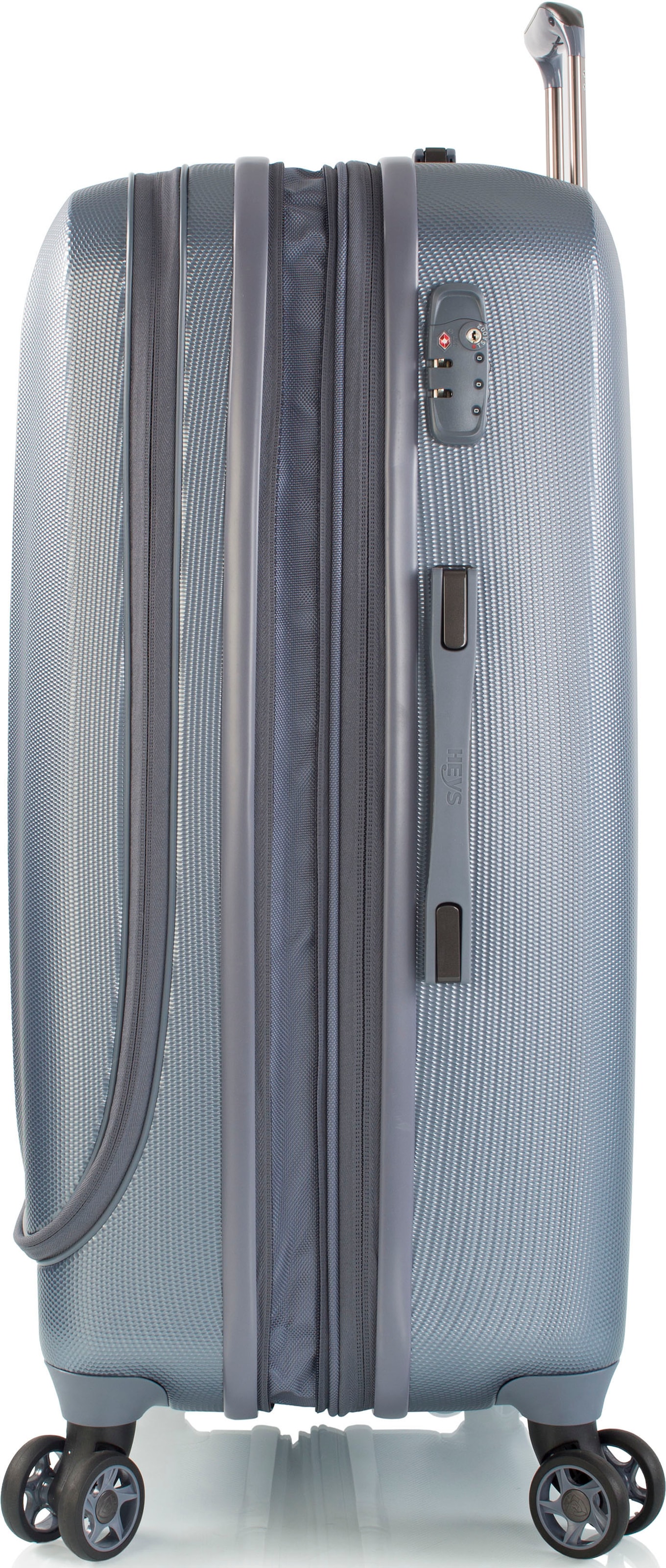 Heys Hartschalen-Trolley »Vantage Smart Access, 76 cm«, 4 Rollen, Reisegepäck Koffer groß mit Frontzugangsfach und Volumenerweiterung