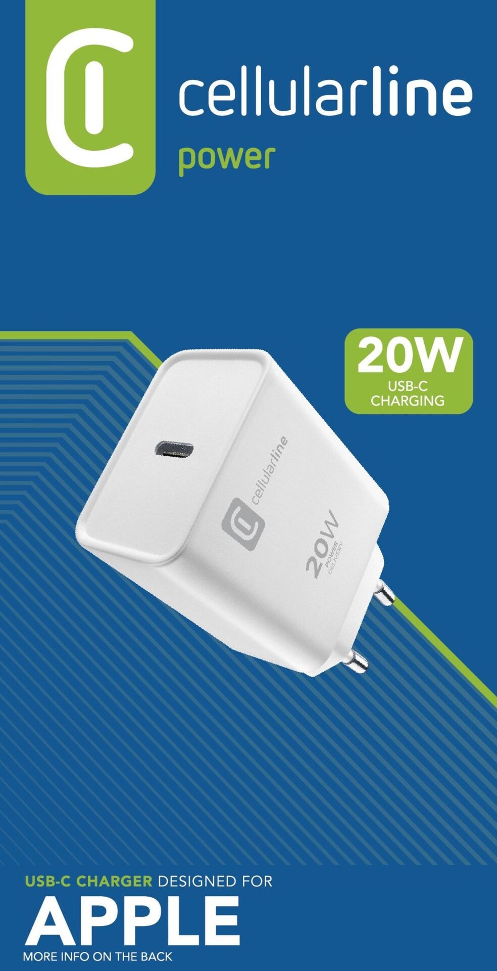 Cellularline USB-Ladegerät »USB-C CHARGER für APPLE 20W«