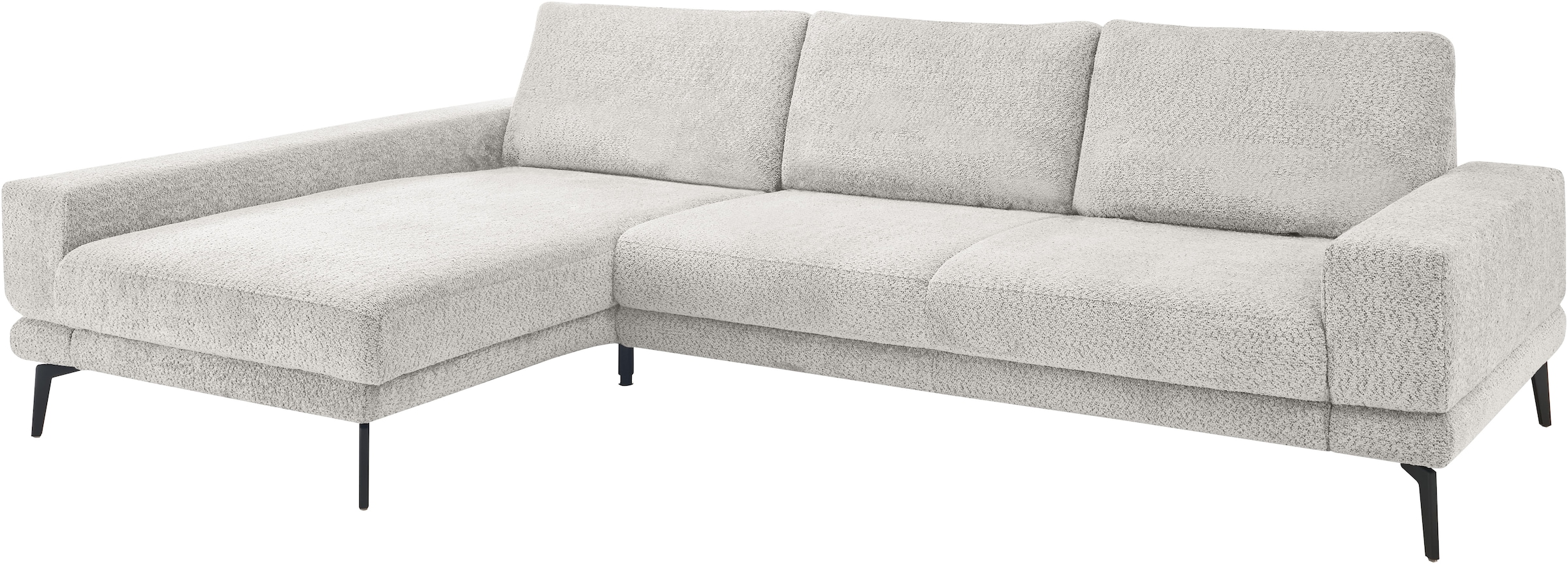 set one by Musterring Ecksofa "SO 3600 optimaler Sitzkomfort in Federkern o. Kaltschaum, 2 Sitzhöhen" Sitzhöhe 44 cm, Federkern, B 293 x T 180 cm, Kama silver