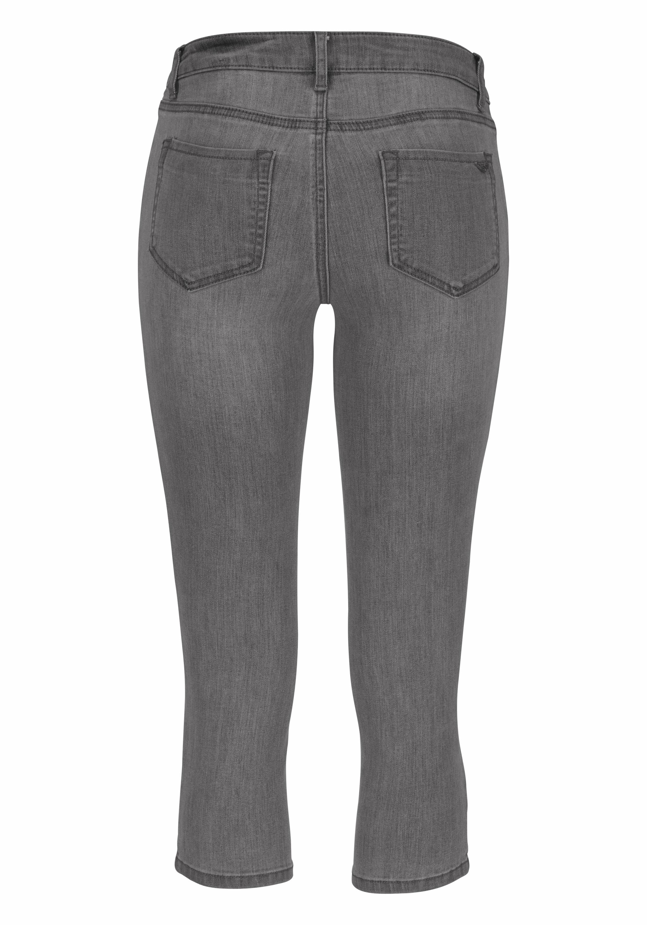 Arizona Caprijeans »Ultra-Stretch«, extra-enger Schnitt, modischer Beinabschluss mit Schlitz