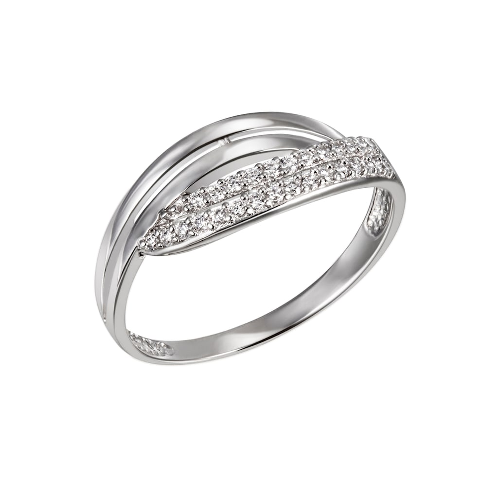 Firetti Fingerring »Schmuck Geschenk Silber 925 Silberring Ring Pavé-Optik glitzernd«