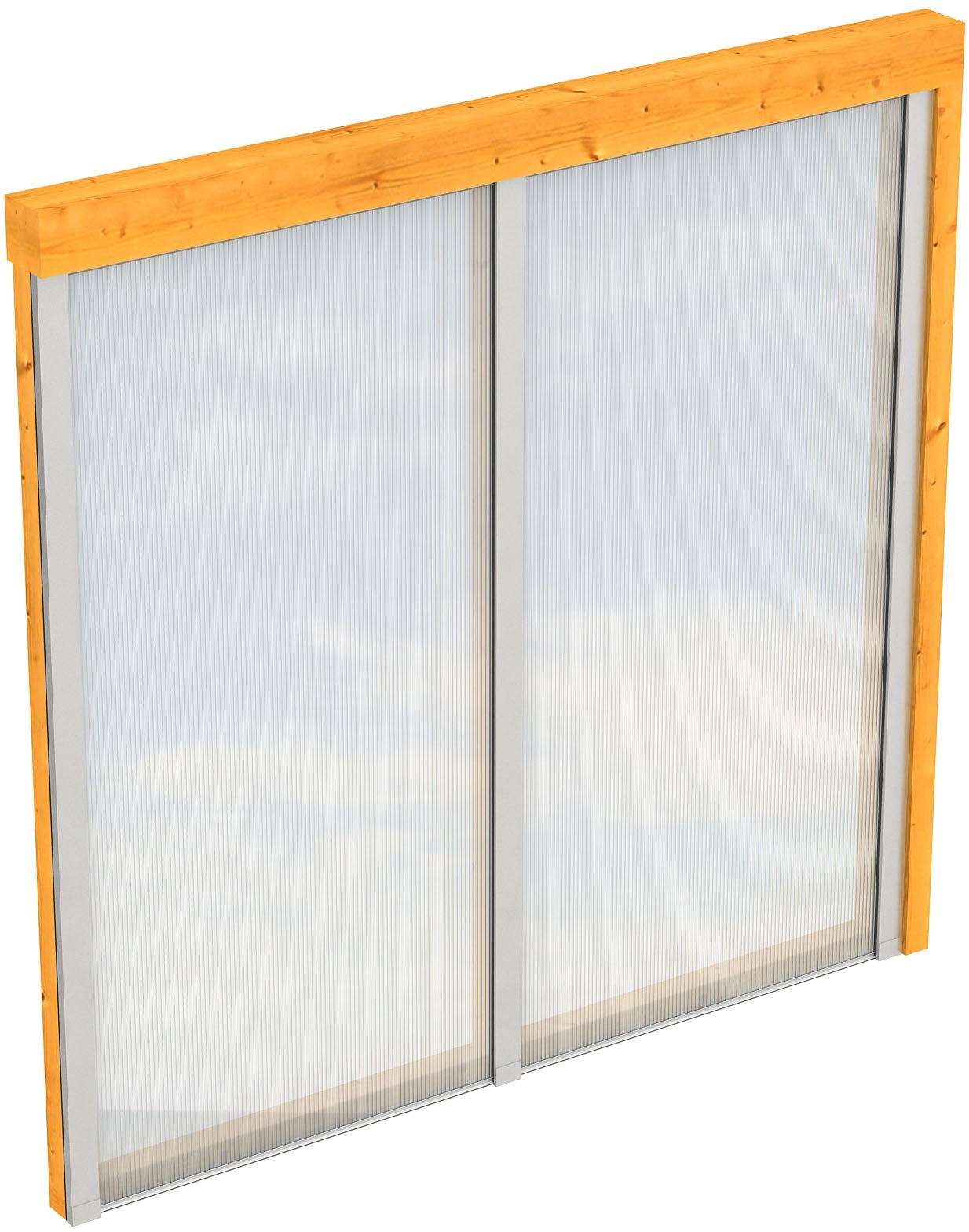 Skan Holz Seitenwand m. Polycarbonatplatten (WA) 205 x 200 cm Fichte Eiche günstig online kaufen