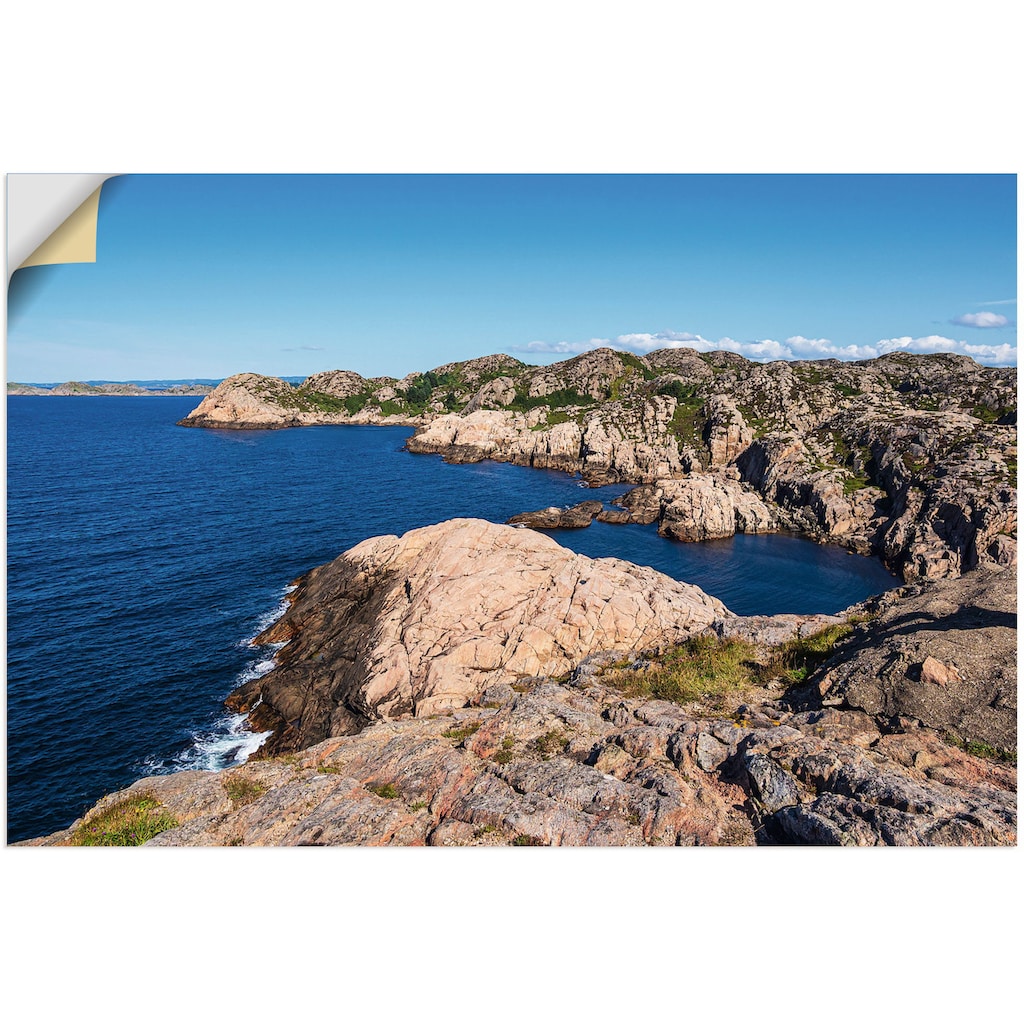 Artland Wandfolie »Halbinsel Lindesnes in Norwegen«, Küstenbilder, (1 St.)