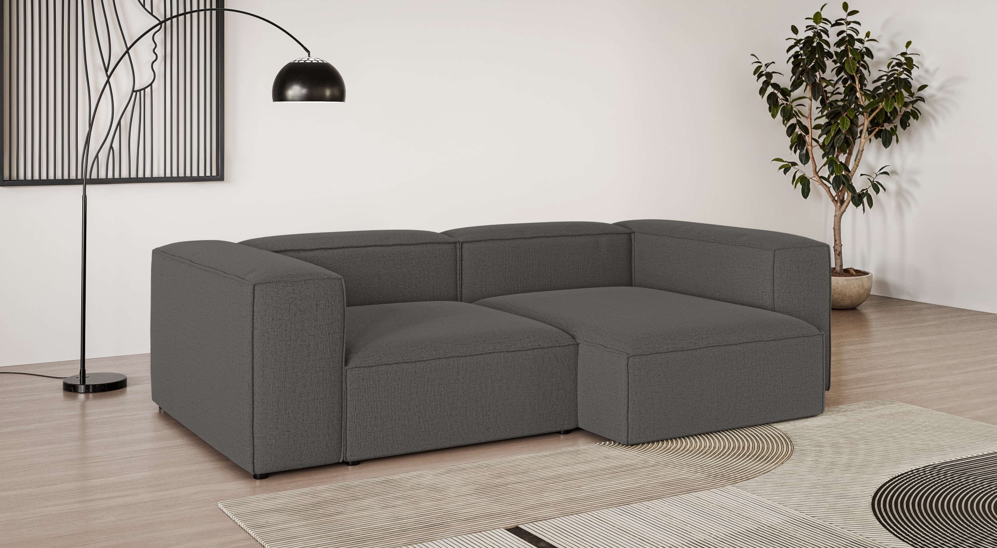 OTTO home Ecksofa "XL HAILY L-Form, Modularsofa extra tief, Sitztiefe 100/130 cm" als Modul oder separat verwendbar, für individuelle Zusammenstellung