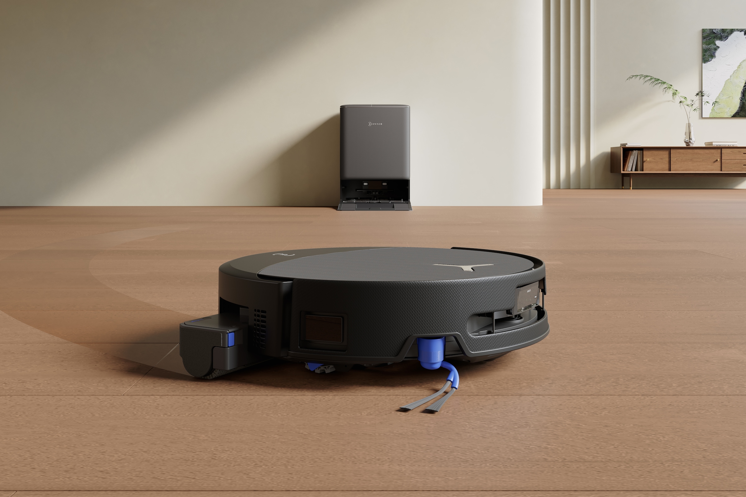 ECOVACS Nass-Trocken-Saugroboter »DEEBOT T90 PRO OMNI (Black)« Saug-und Wischroboter mit All-in-One Station und 30.000 Pa Saugkraft