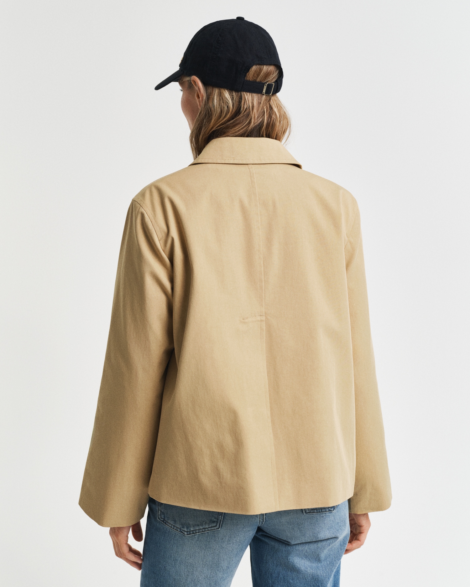 Gant Kurzmantel »SHORT COTTON CAR COAT«, mit leichter A-Linien Silhouette