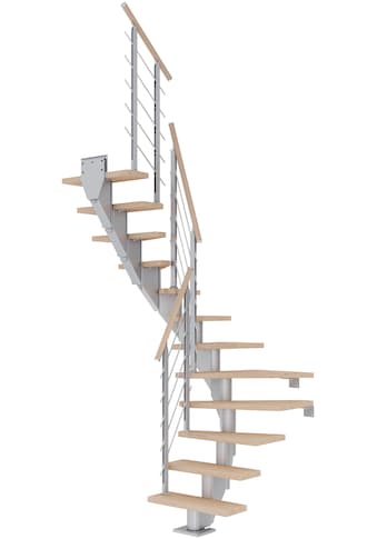 Dolle Mittelholmtreppe »Frankfurt« Eiche wei...