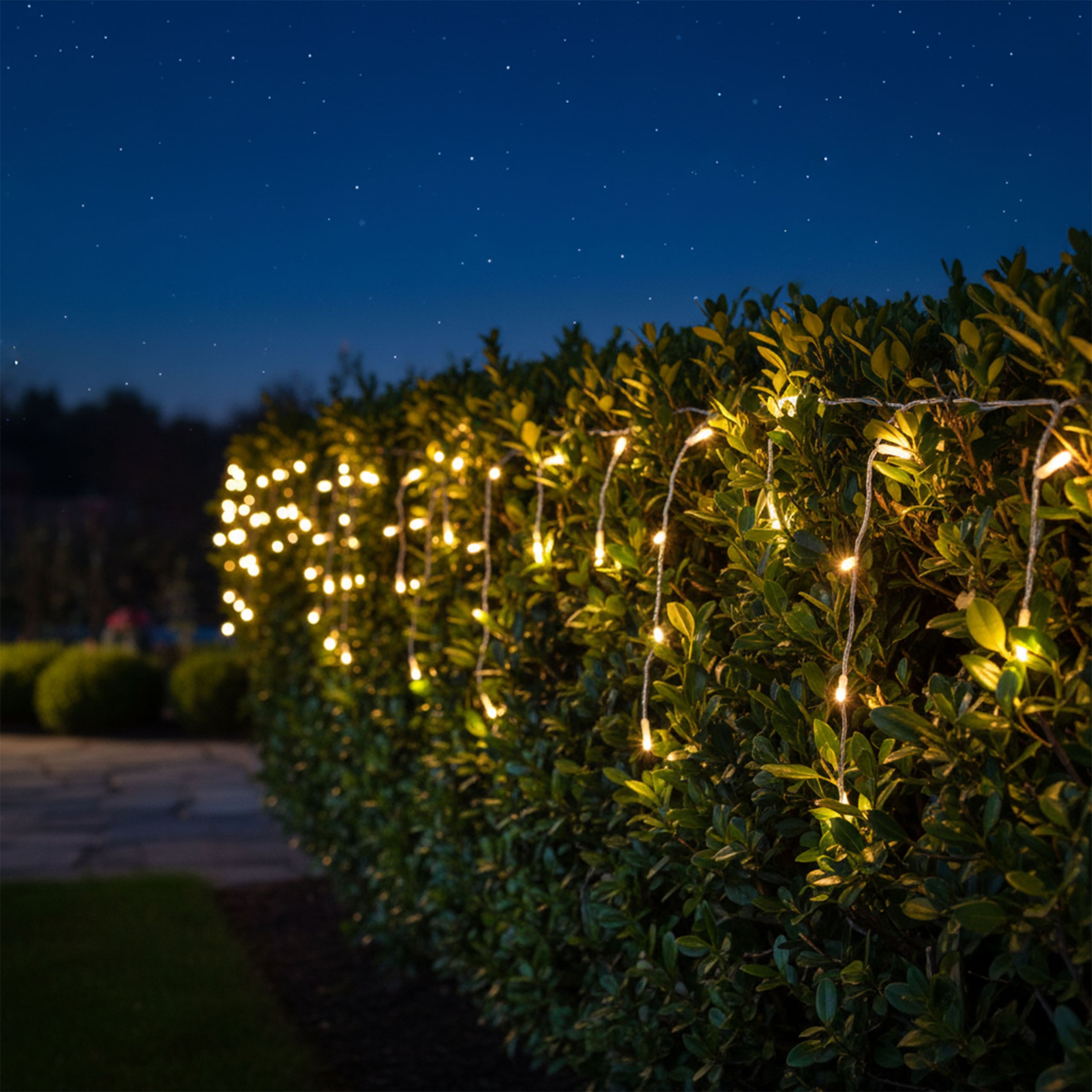 OTTO home LED-Lichterkette »Luvennia in 6, 12 und 24 m Kettenlänge,« warmweißes Licht, Timer, 3 m Zuleitung