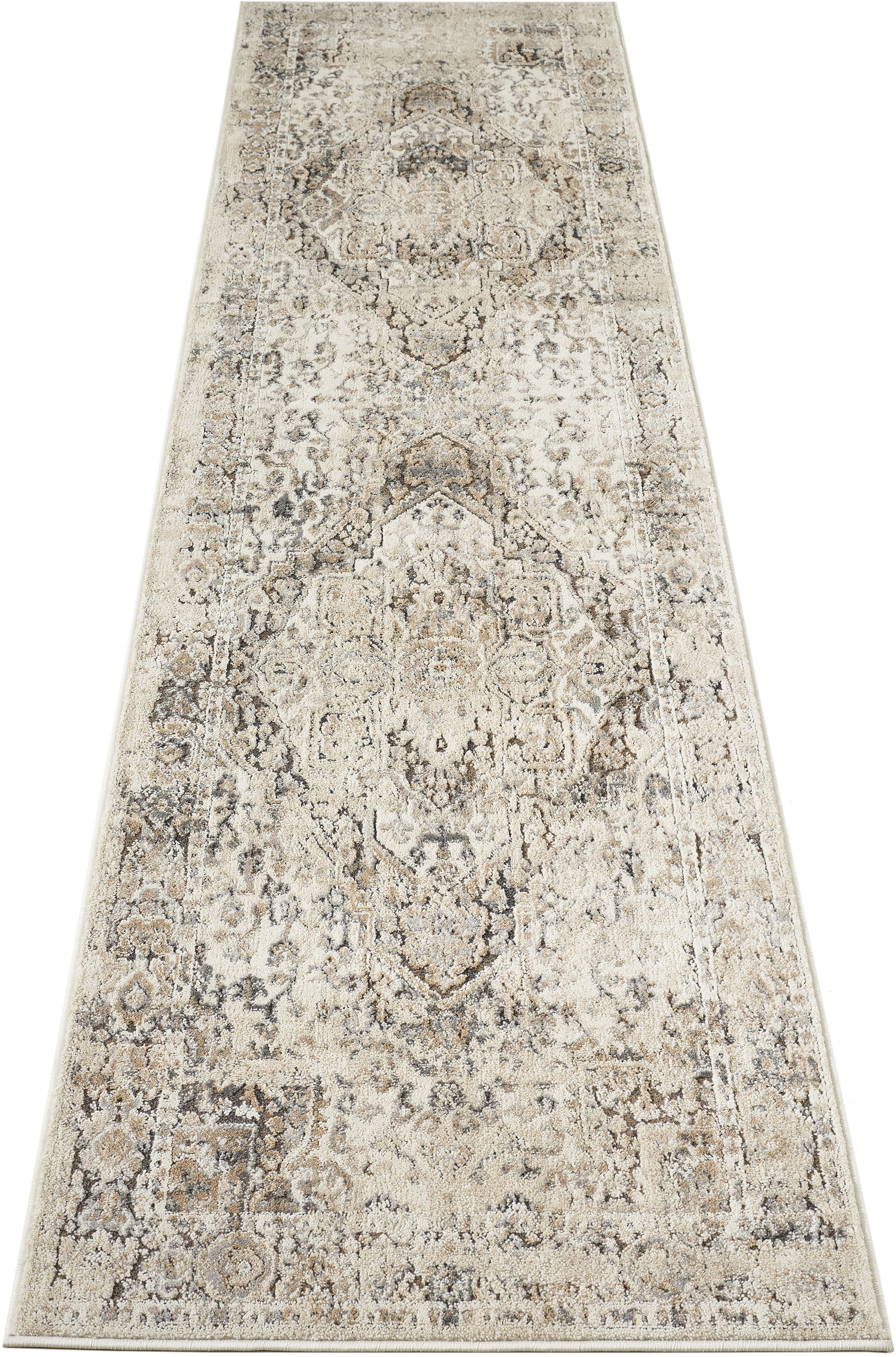 Teppich OTTO HOME "Kylan, Hoch-Tief-Struktur, dezenter Glanz", braun, B:67cm H:9mm L:230cm, Kunstfaser, Teppiche, Teppich, Schrumpf-Garn-Effekt, im Vintage-Look, dichte Qualität, Wohnzimmer 3