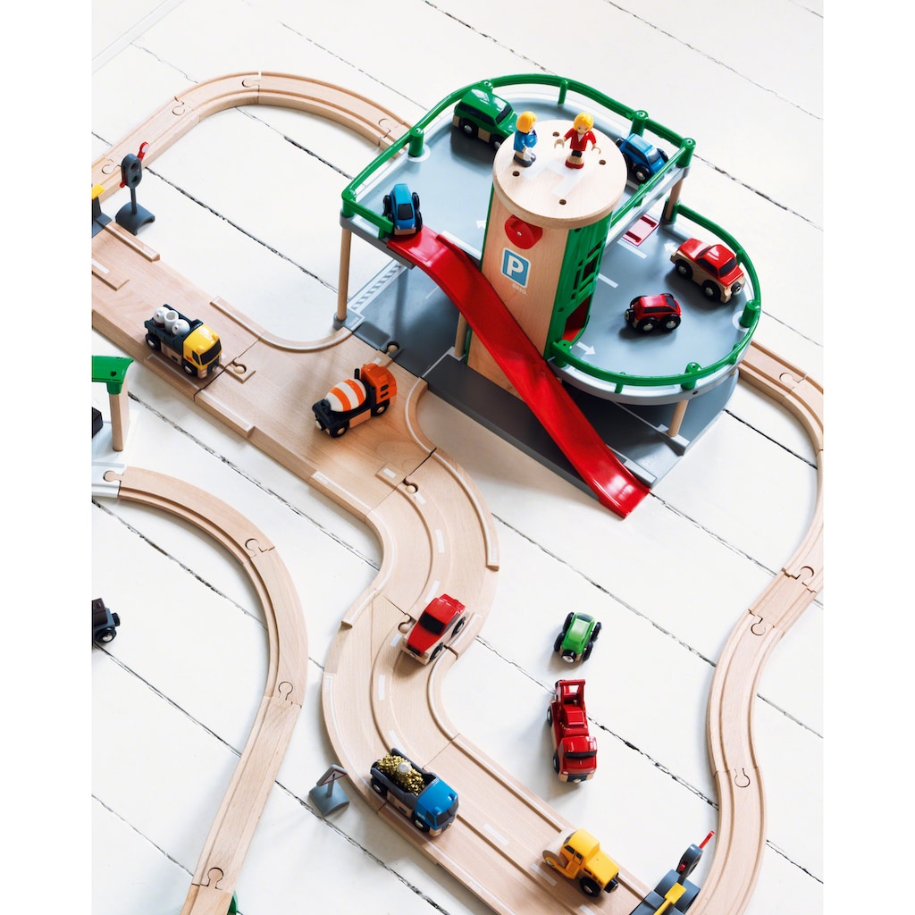 BRIO® Spiel-Parkhaus »BRIO® WORLD, Parkhaus, Straßen & Schienen«