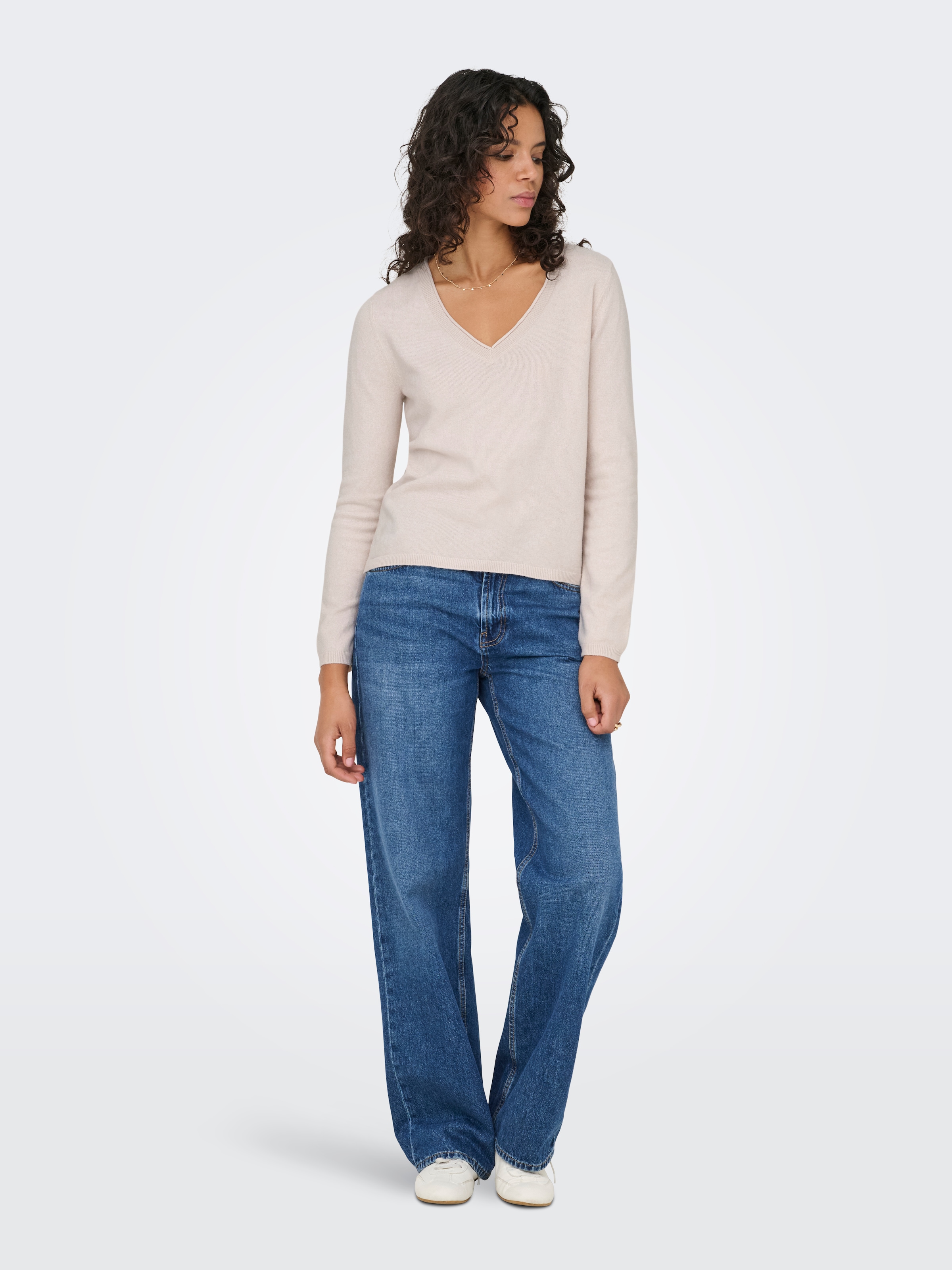 ONLY V-Ausschnitt-Pullover »ONLLOYAL LIFE LS V-NECK PULLO KNT NOOS«