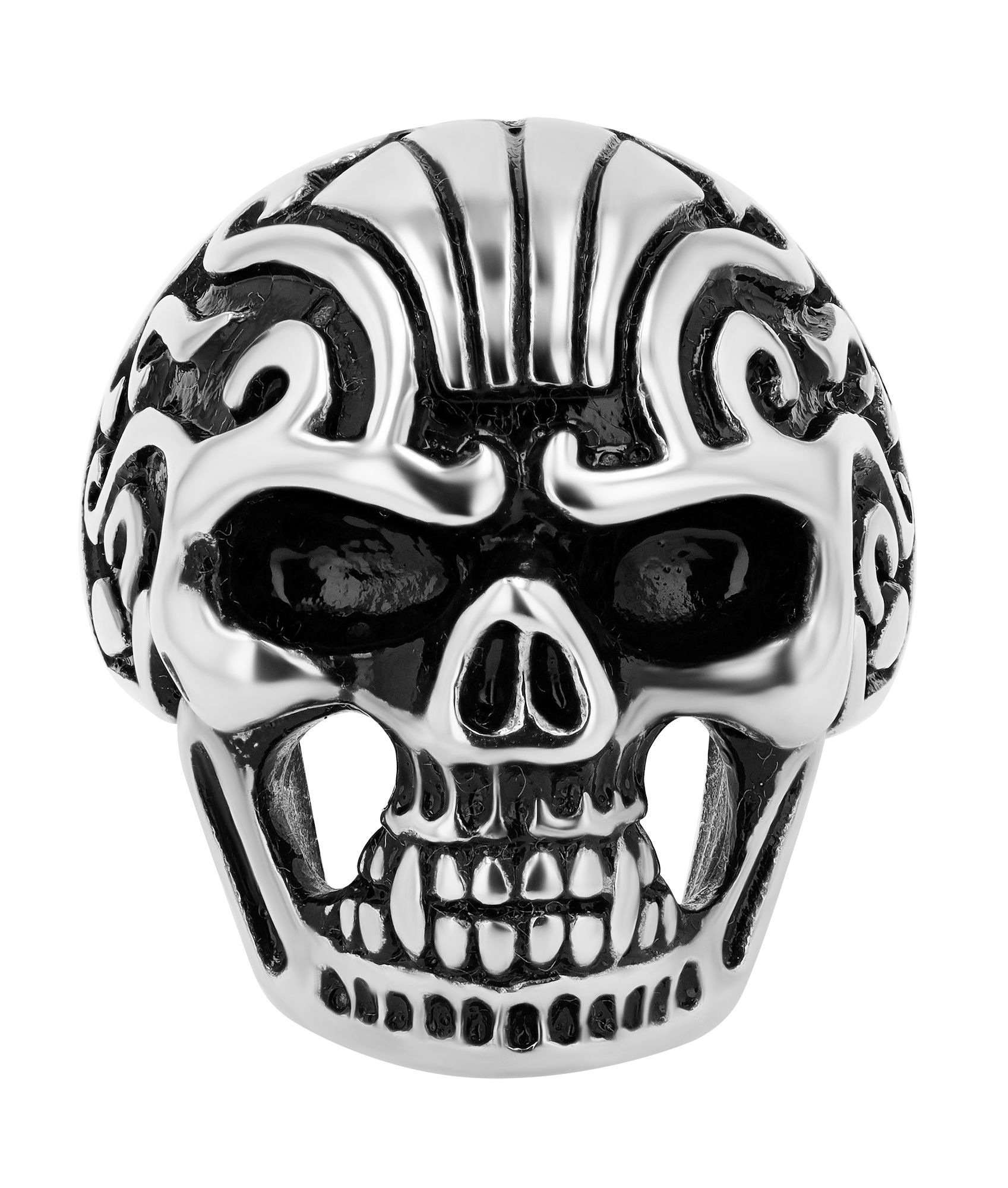 Adelia's Skullstorm Skull Ring Black Size 70