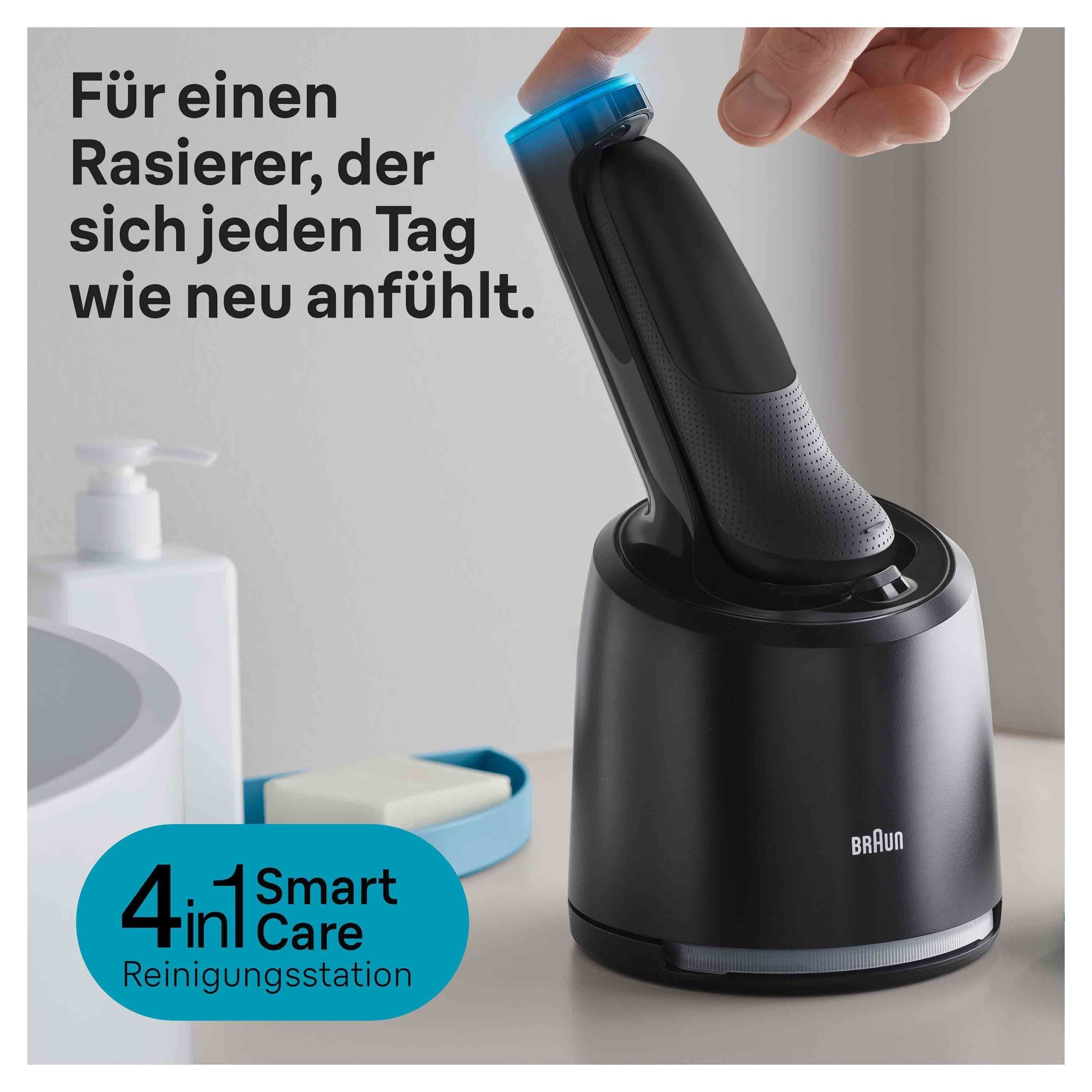 Braun Elektrorasierer »Series 7 71-N7200cc«, Smart Care Center, Präzisionstrimmer-Aufsatz, Reinigungsstation, 360° Flex, Wet&Dry