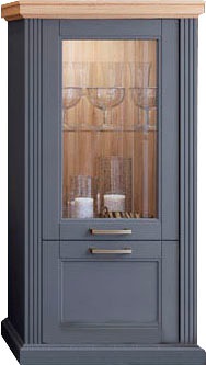 Home affaire Vitrine "Tara", (H/B/T): 132/66/48cm), lackiert mit wasserbasi günstig online kaufen