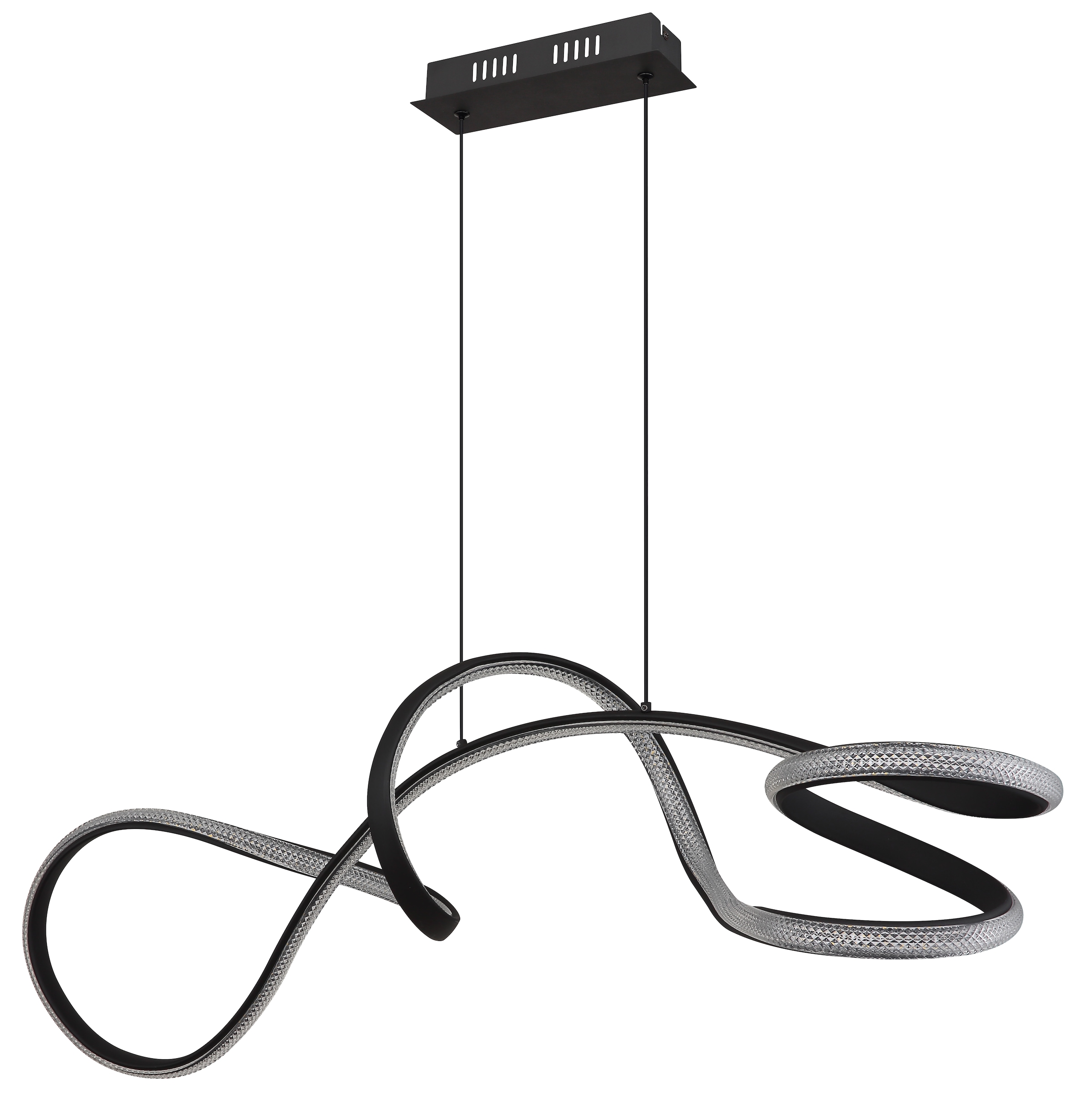 GLOBO LIGHTING Hängeleuchte »SWIRL« LED-Modul 1 Stk. Warmweiß Hängelampe Esszimmer-Leuchte Esstischleuchte Wohnzimmer