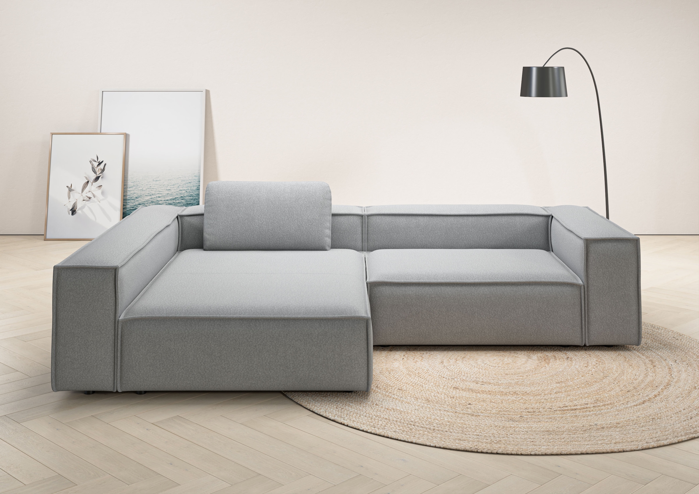 Places of Style Ecksofa "Watertown, moderne XXL L-Form, 306 cm breit", Komf günstig online kaufen
